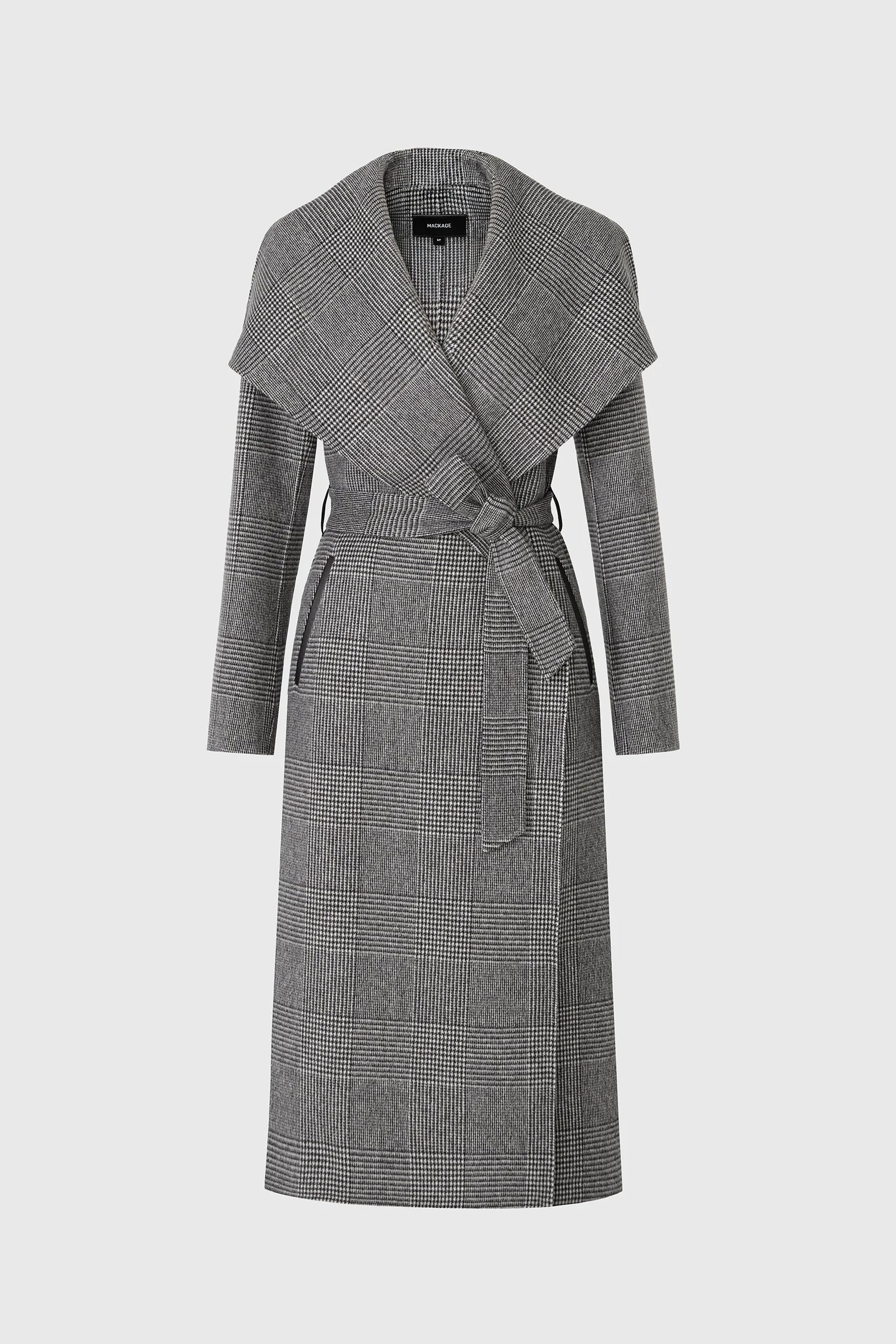 MAI Double-face wool wrap coat - 1