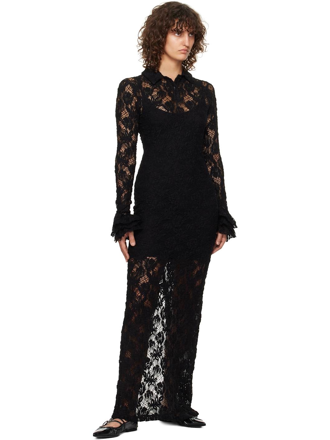 MSGM Long lace dress | REVERSIBLE