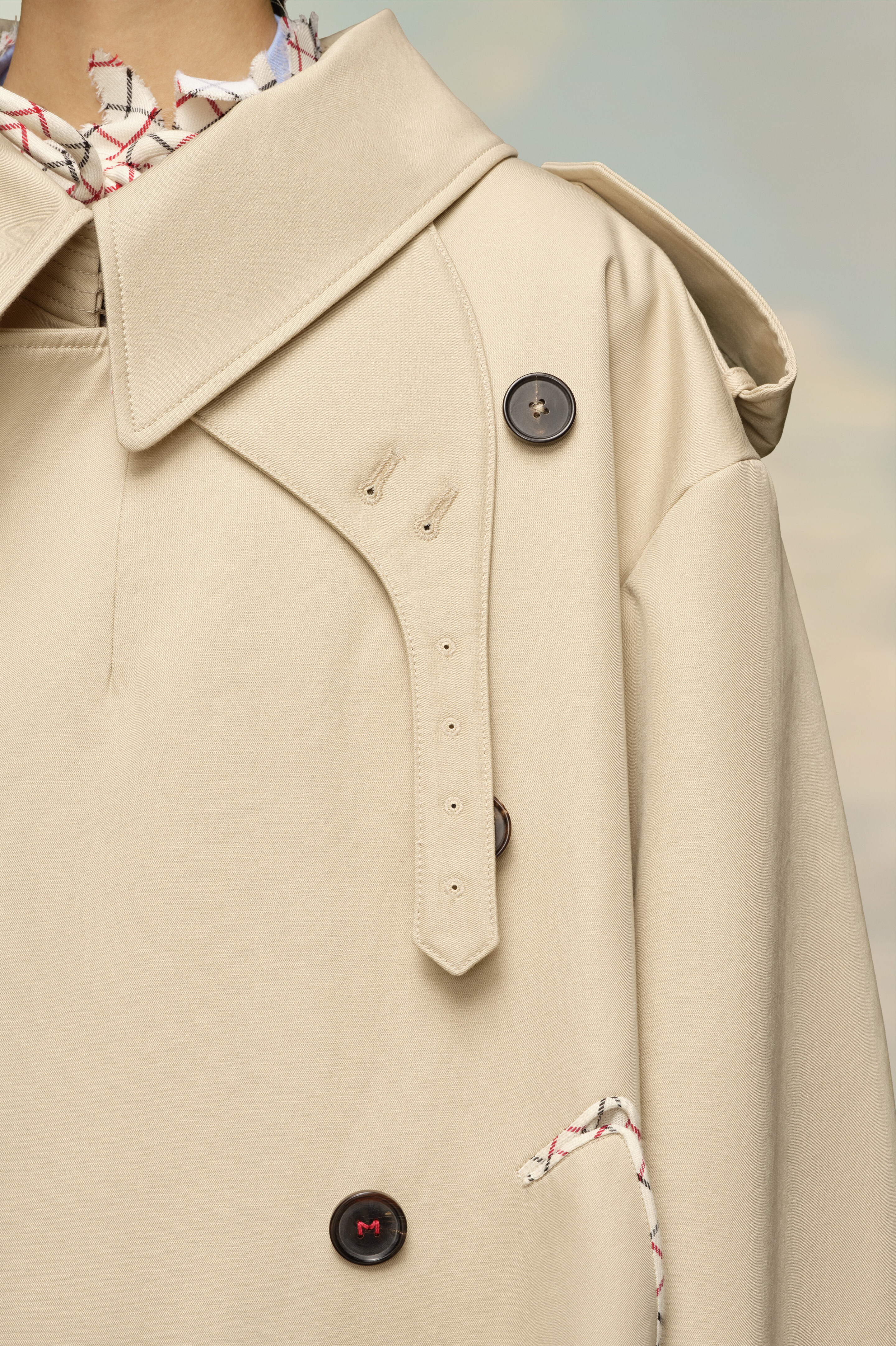 Cotton Trench Coat - 5