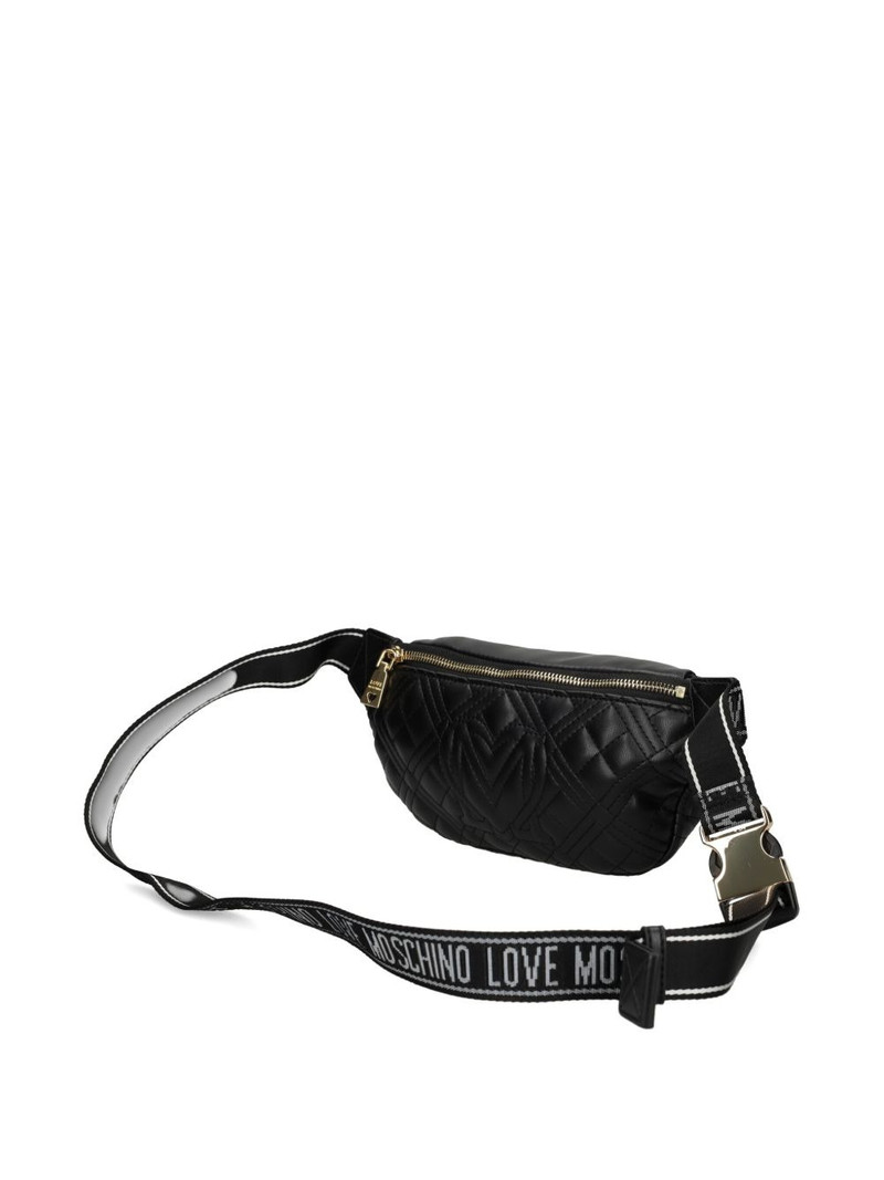 quilted logo belt bag 5