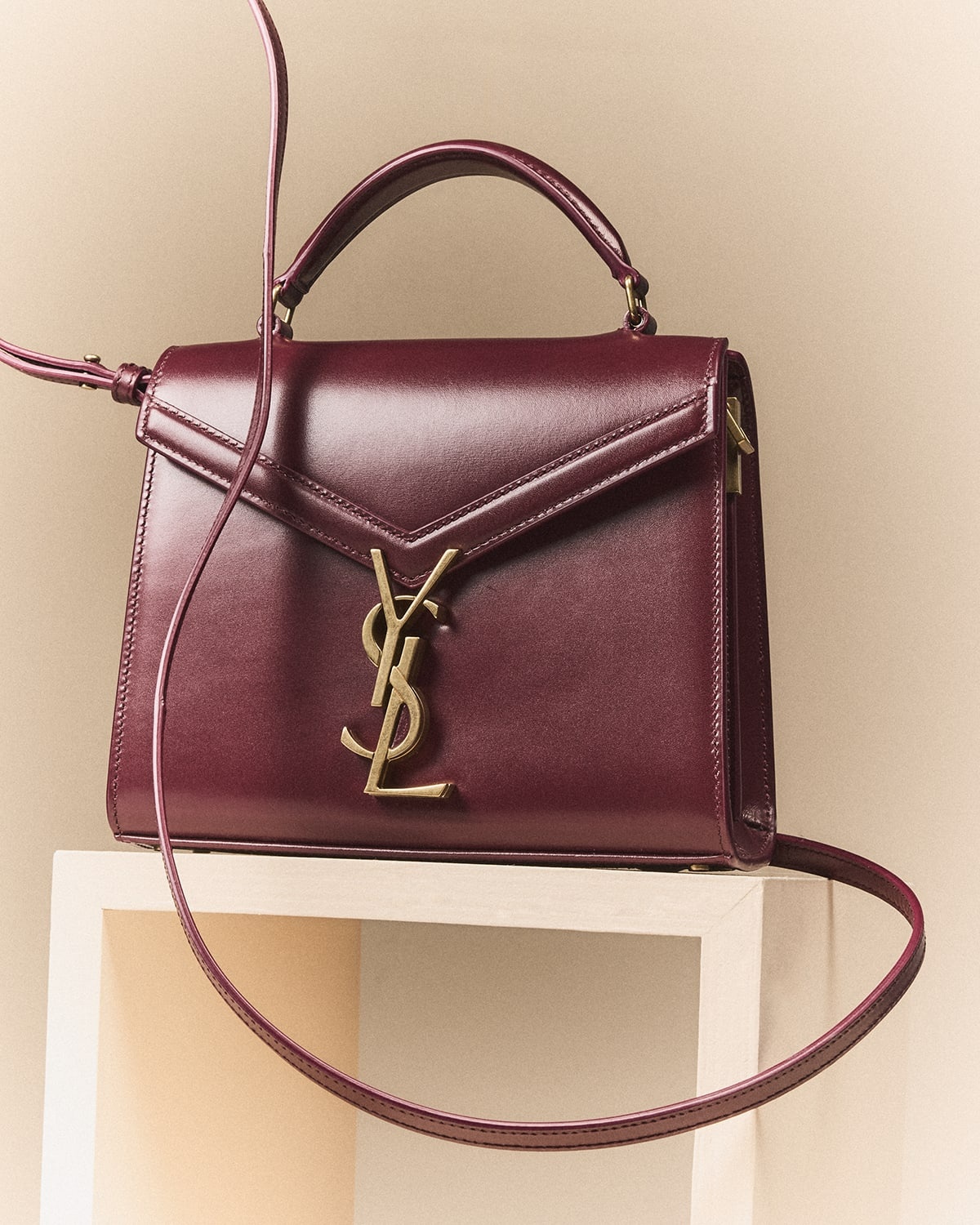 Cassandre Mini Monogram YSL Box Calf Top-Handle Bag - 6