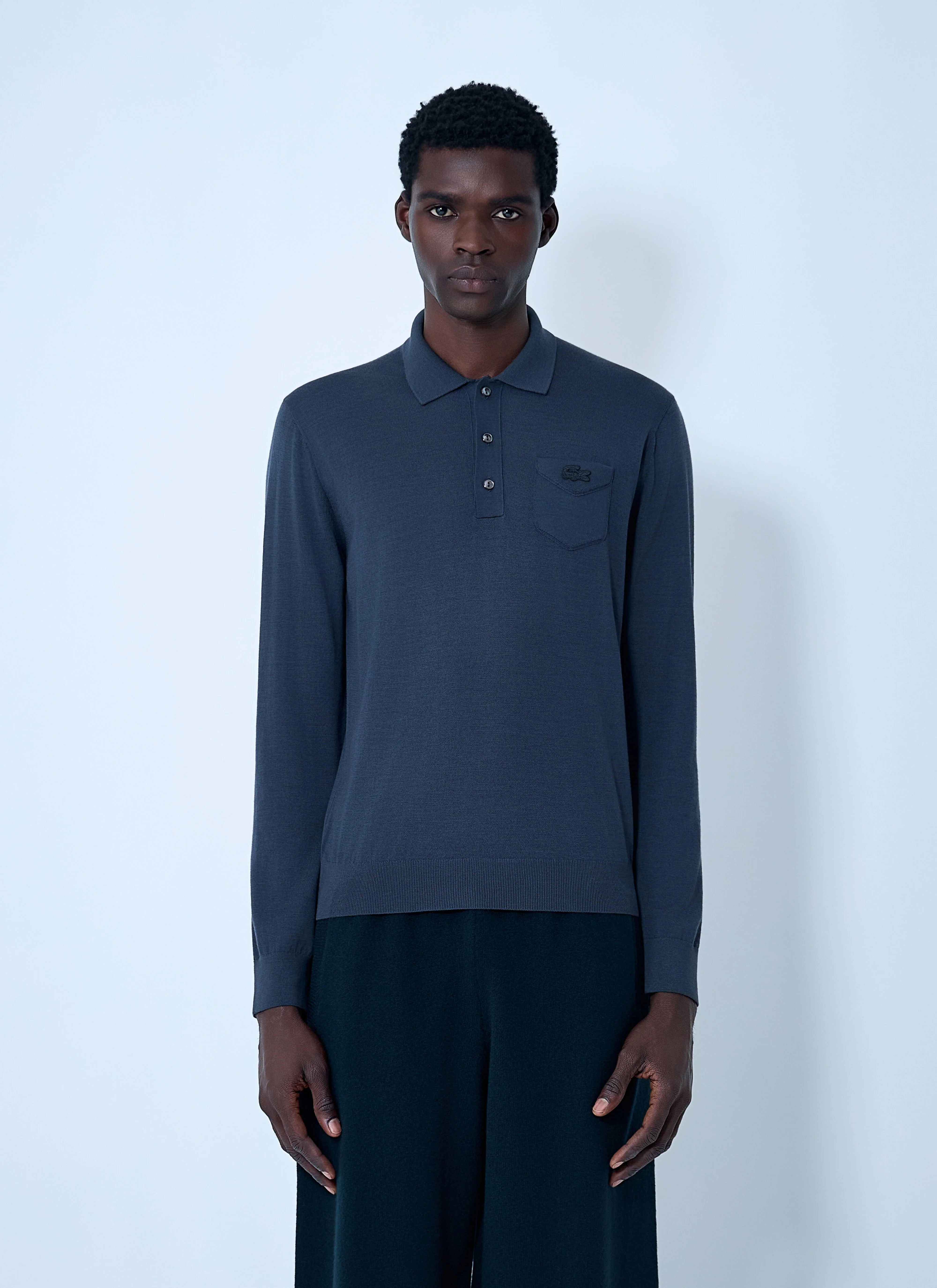 Wool Polo Sweater - 1