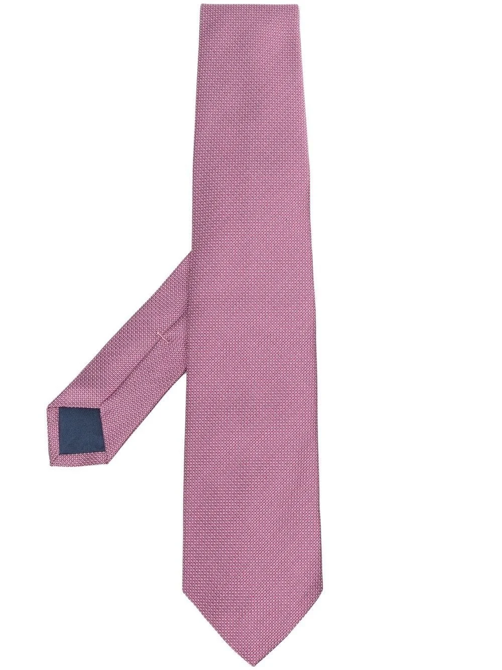 polka dot embroidered silk tie - 1