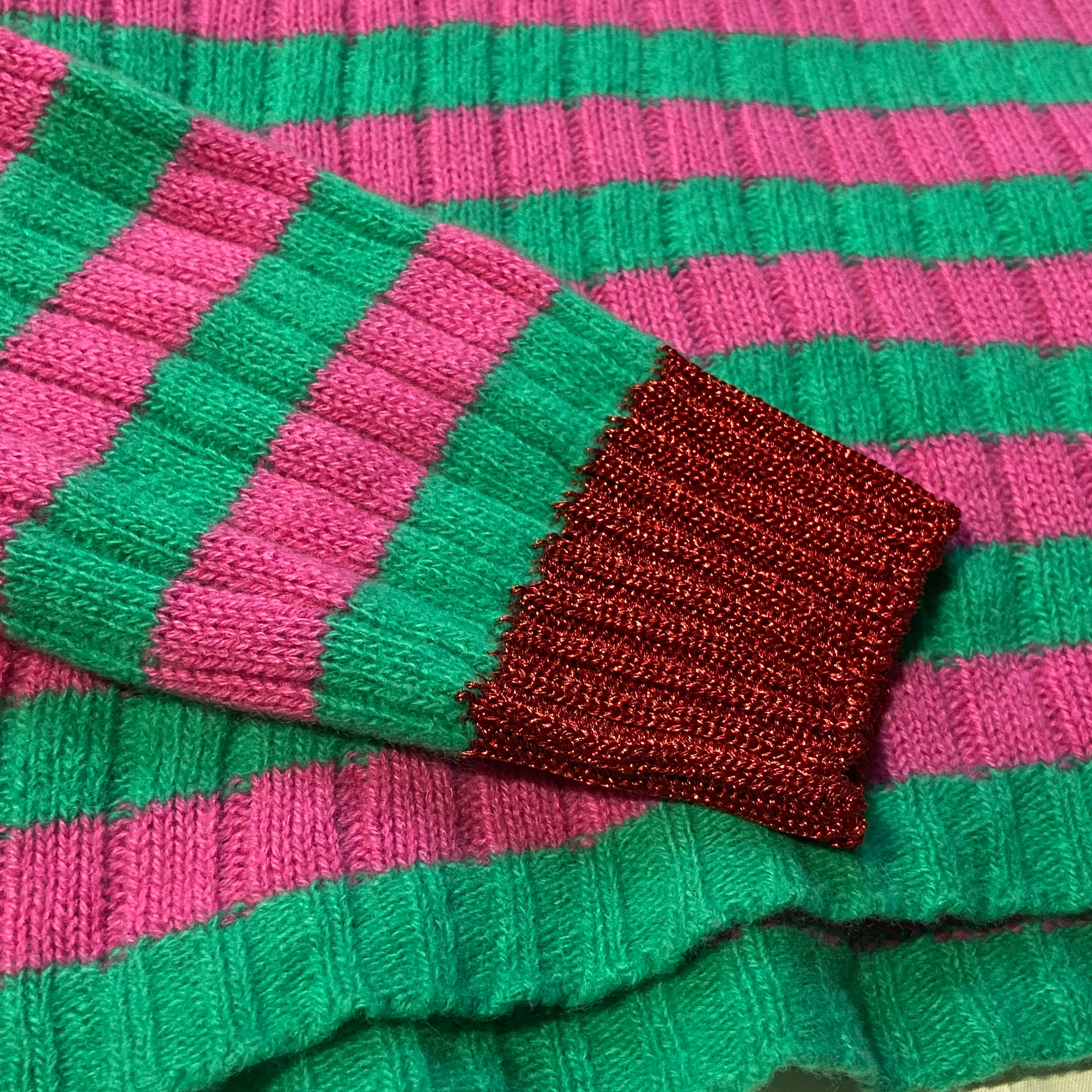 Gucci metalic wool knit crewneck sweater XL - 5