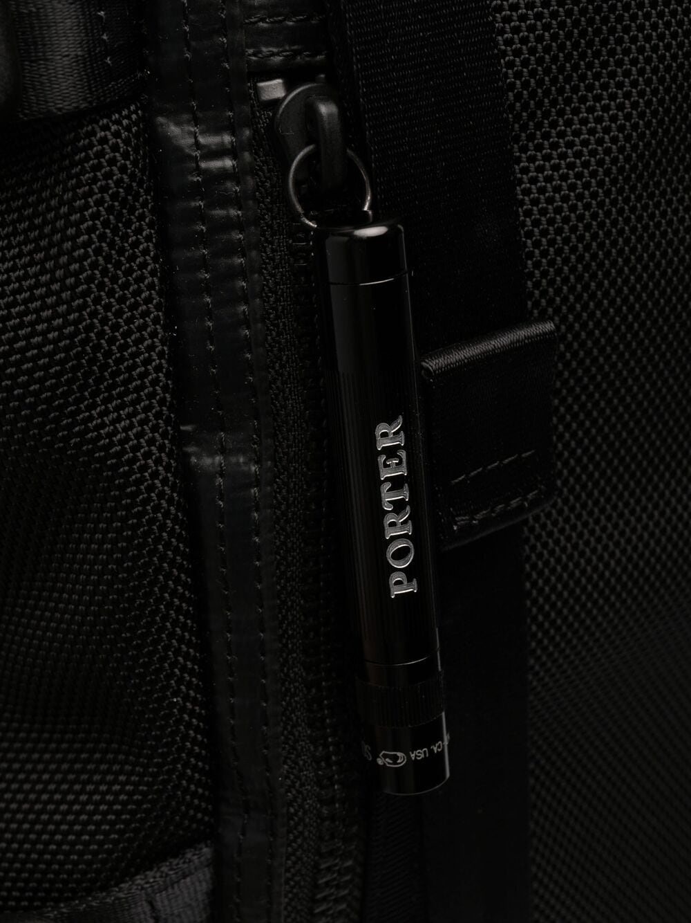 logo patch buckled backpack - 4