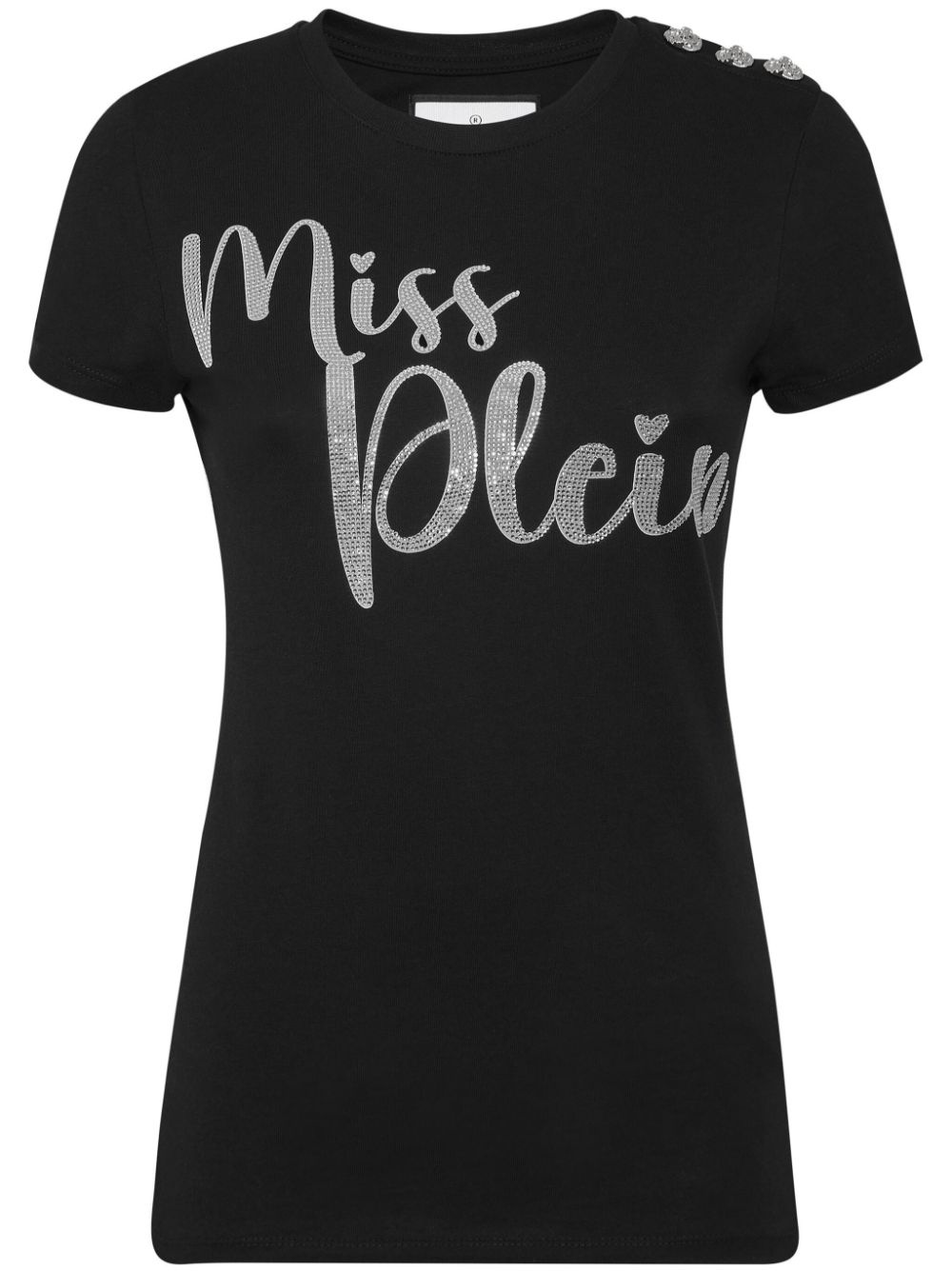 slogan-print cotton T-shirt - 1