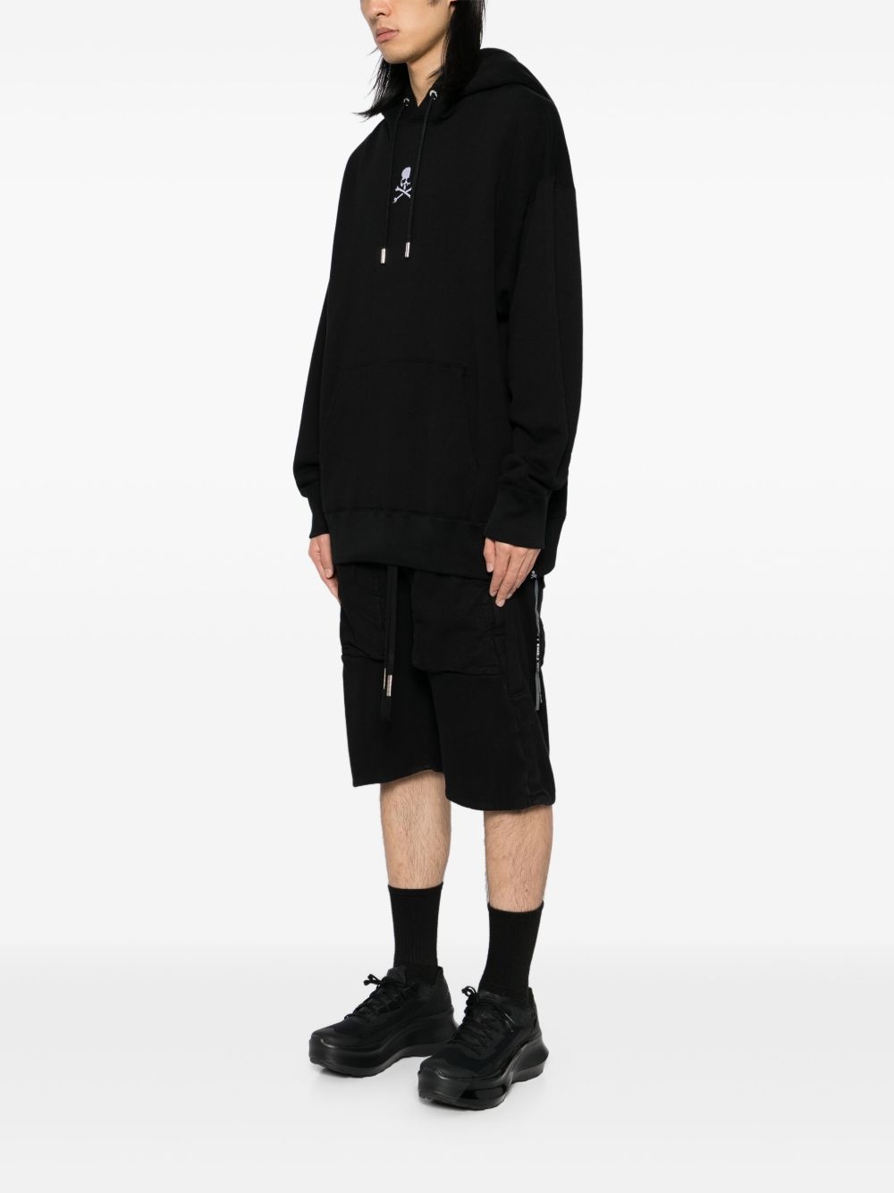 embroidered logo  hoodie - 3