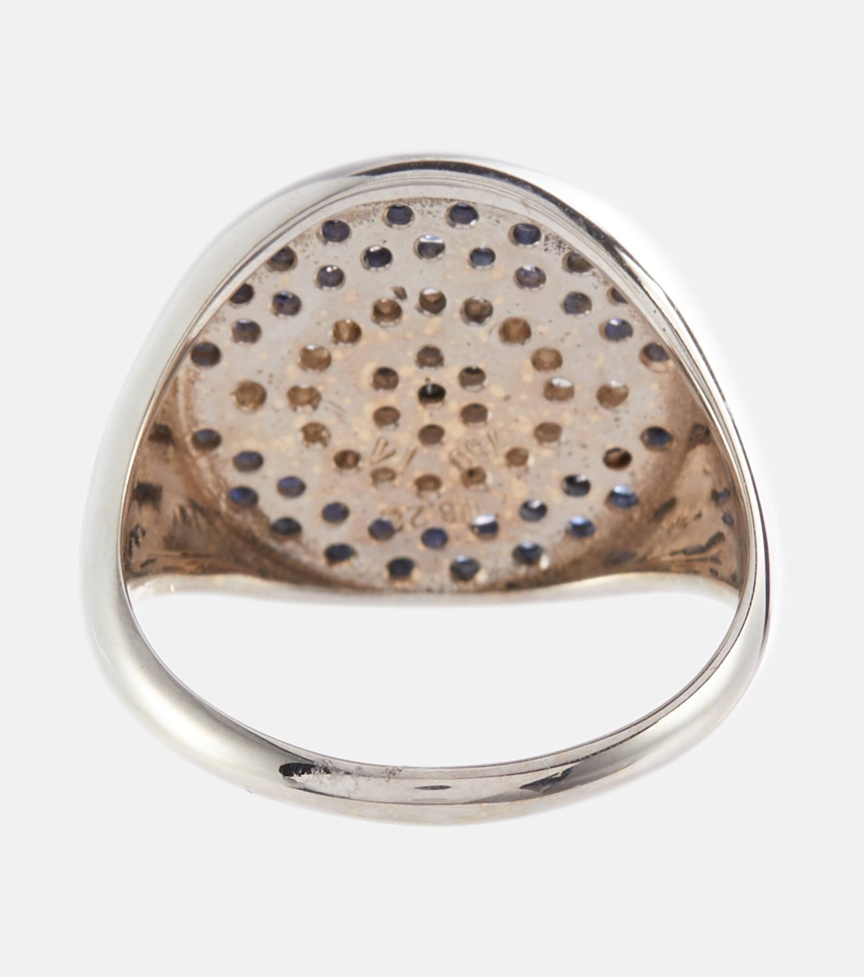 Dawn Chevalier 18kt gold ring with diamonds and sapphires - 4