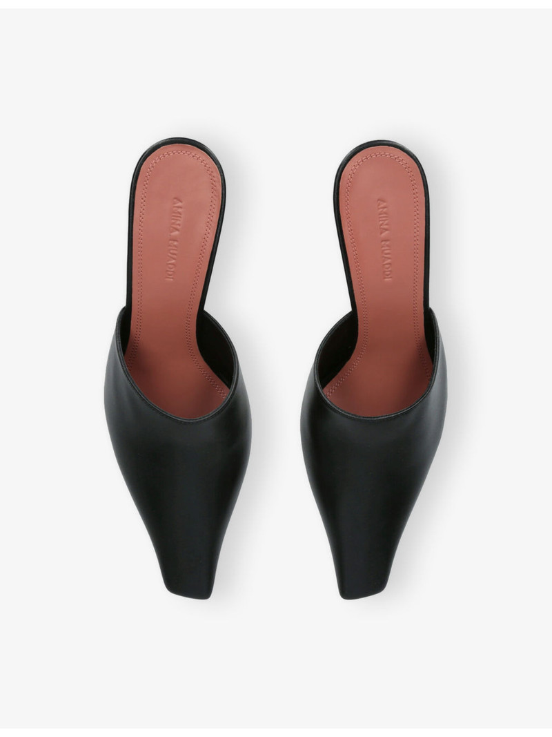 Jamie Mule 80 Leather Heels 2