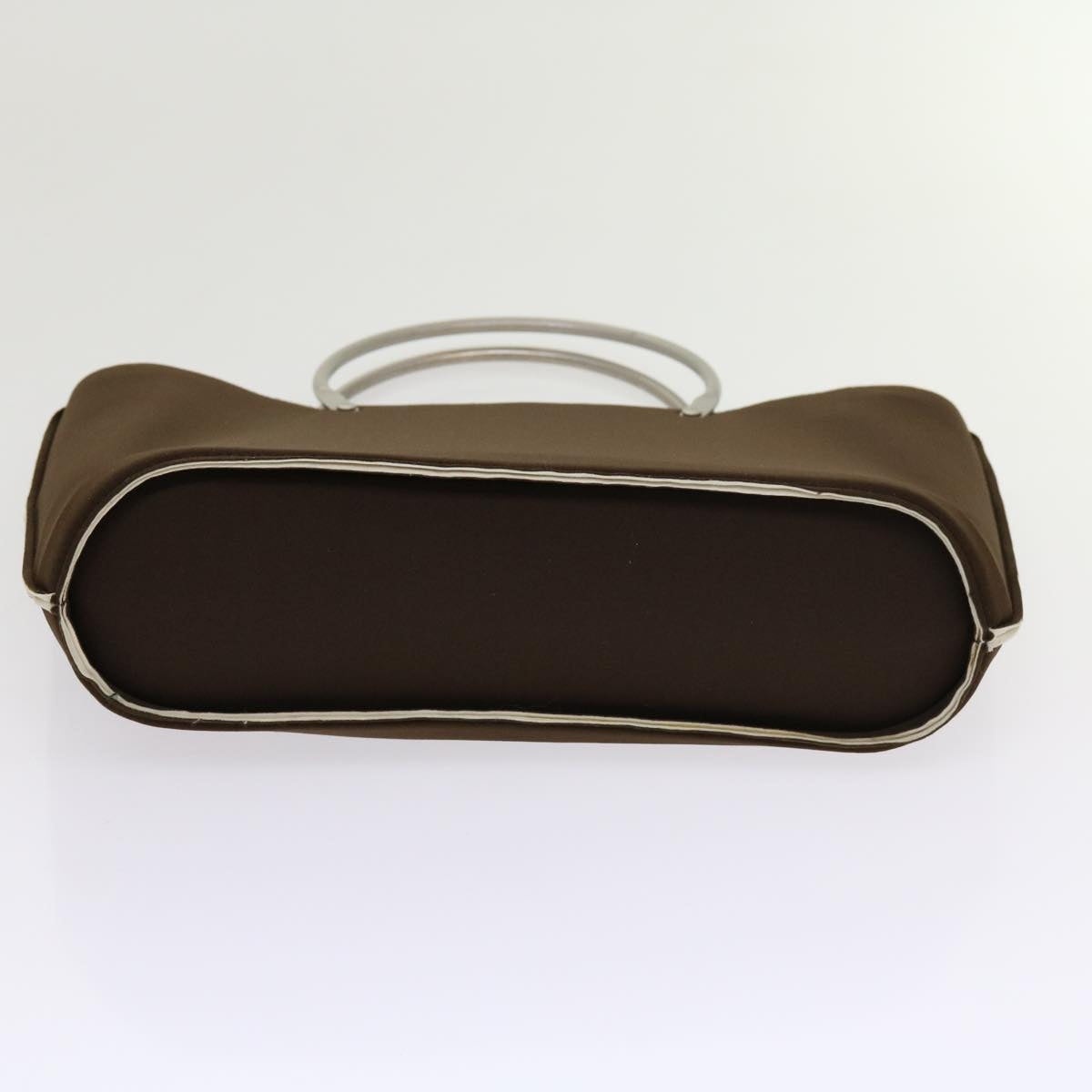 CHANEL Hand Bag Nylon Brown CC - 7