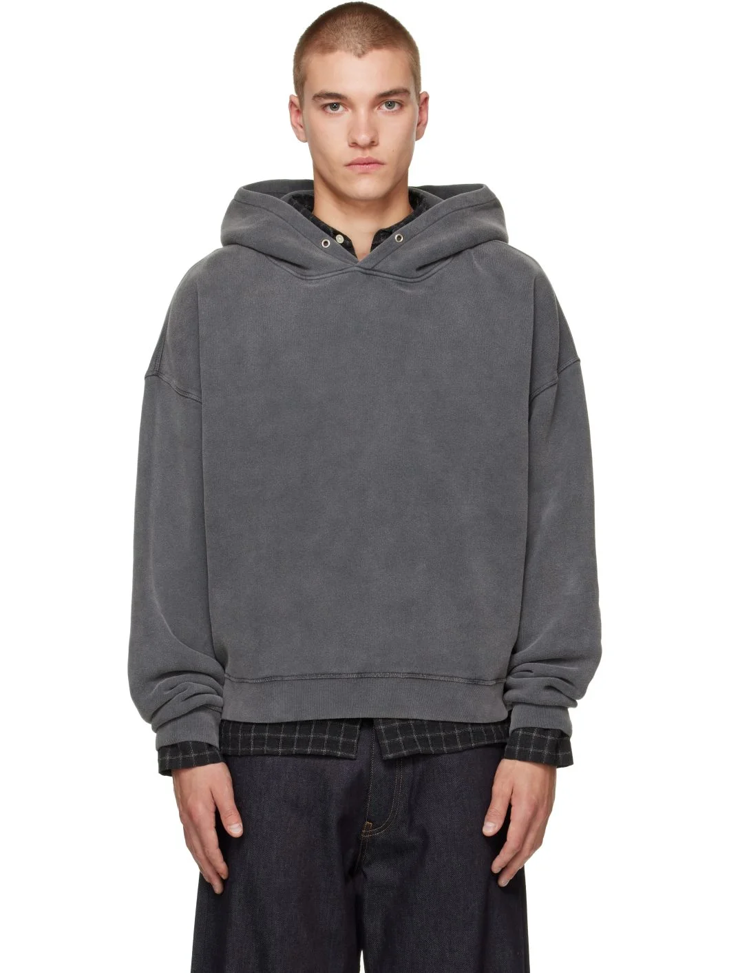 Gray Sweat Hoodie - 1
