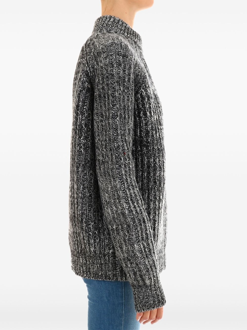 mélange-effect sweater - 2