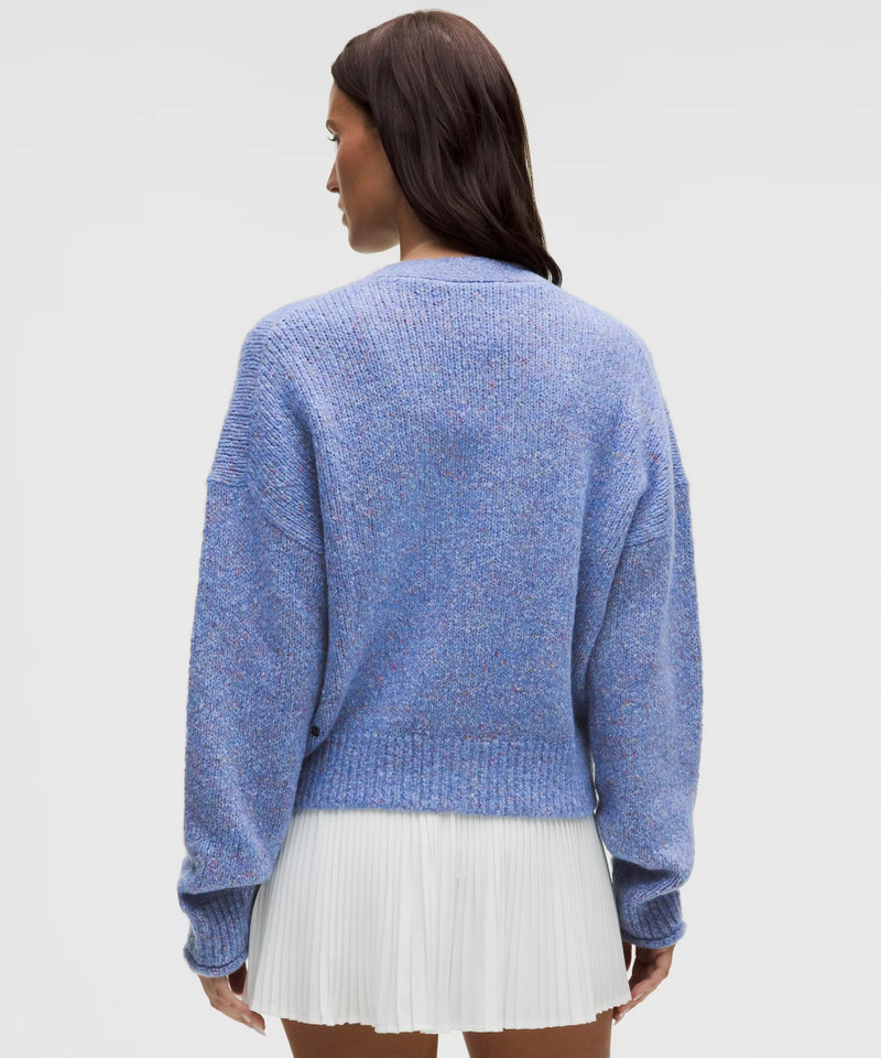 Wool-Blend Button-Up Cardigan 3