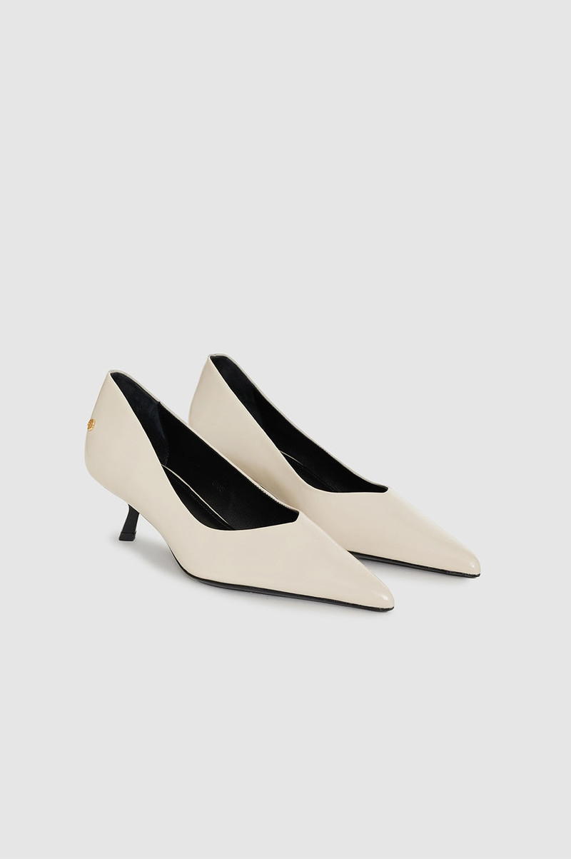 Hilda Pumps - High-Shine Bone 4