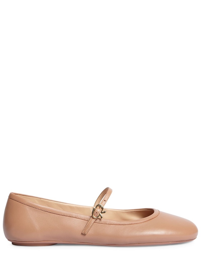 5mm Carla leather ballerina flats - 1