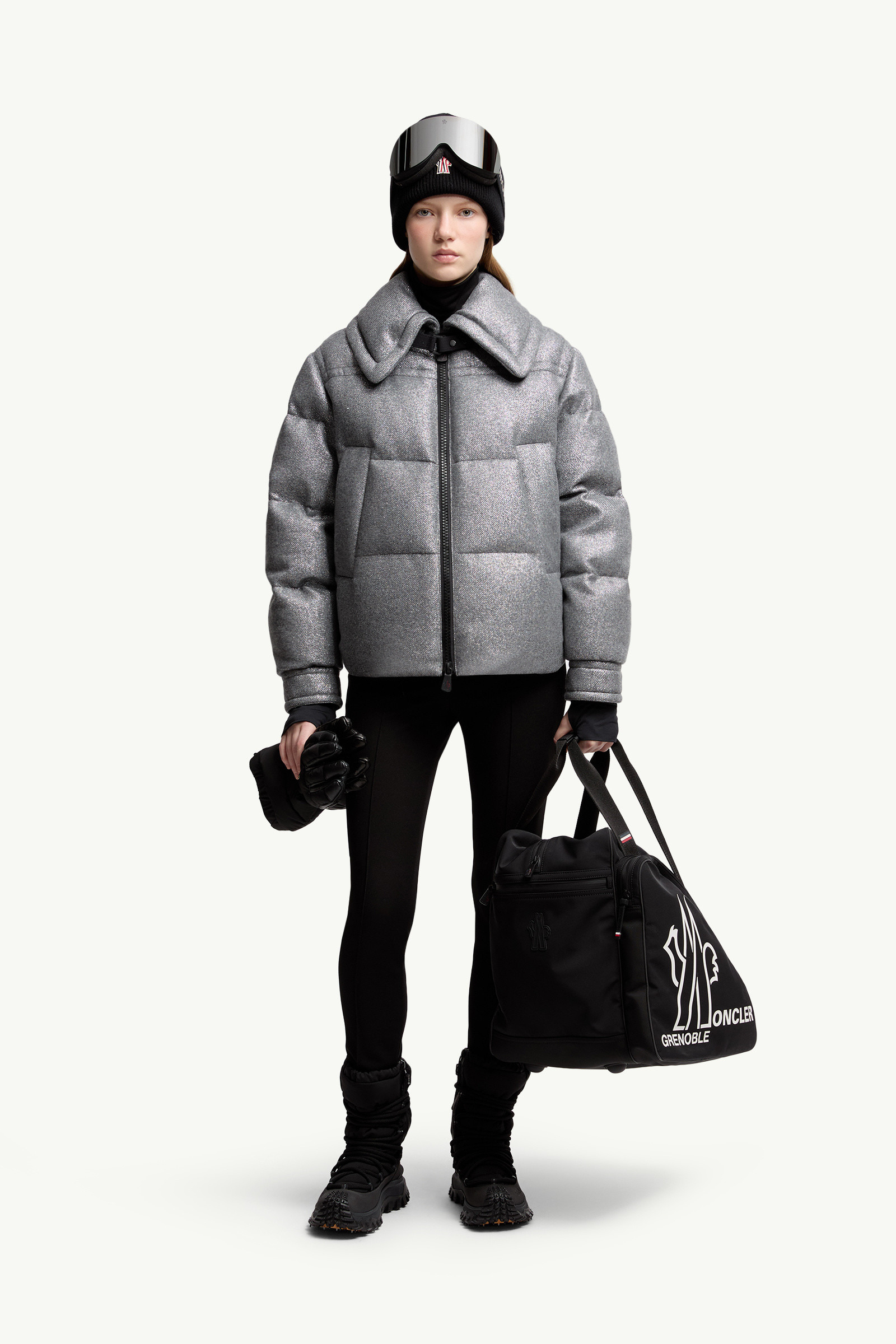 Sandane Metallic Wool Blend Short Down Jacket - 2
