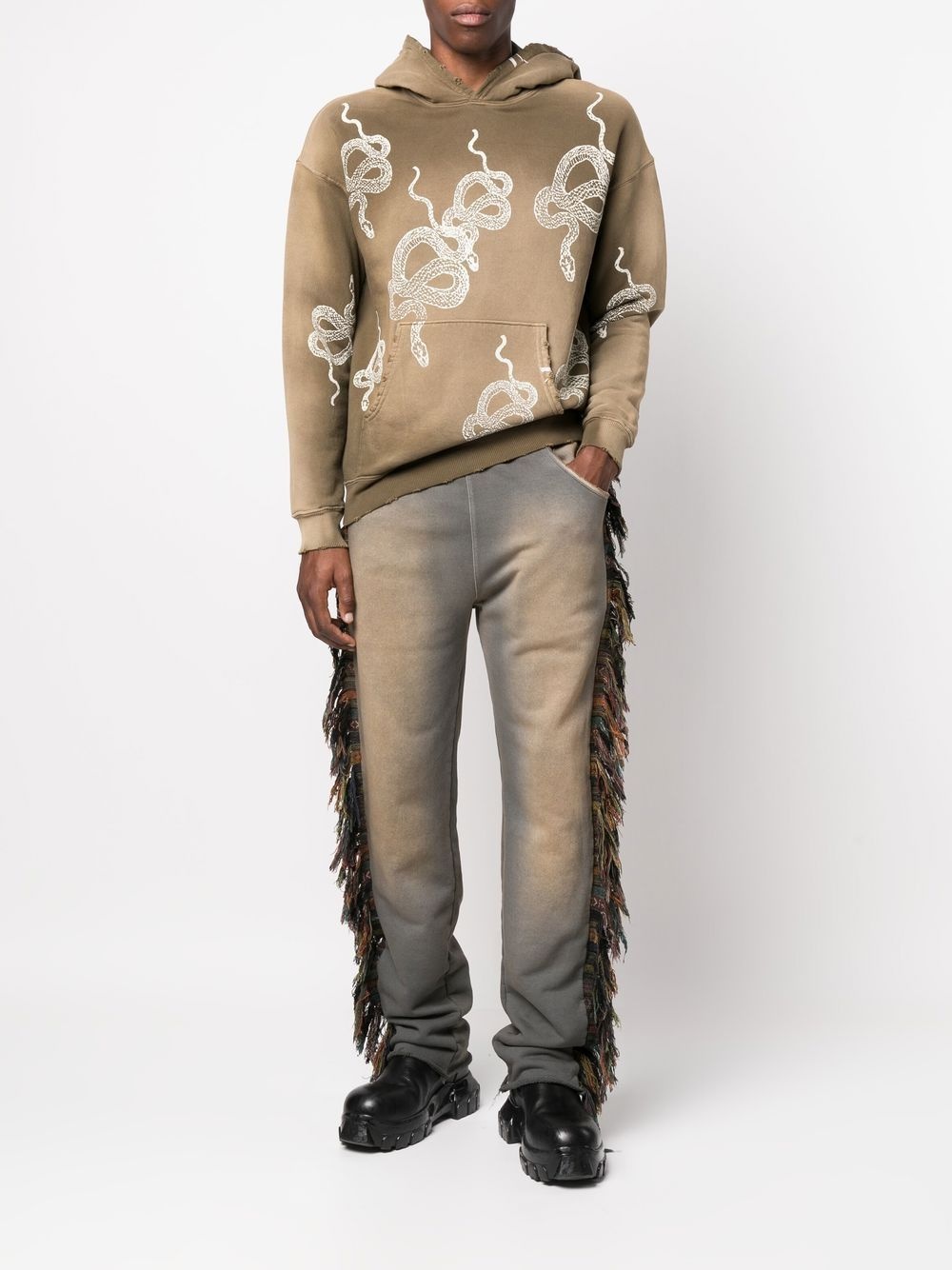 fringed-trim track pants - 2