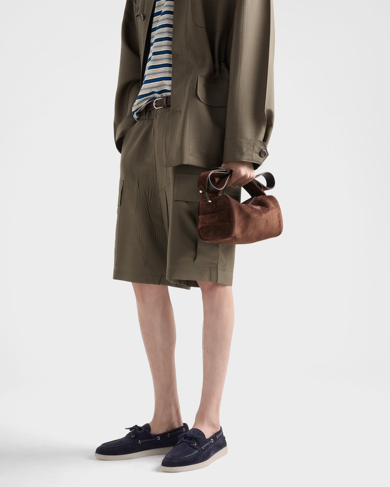 Prada Suede boat shoes with laces outlook