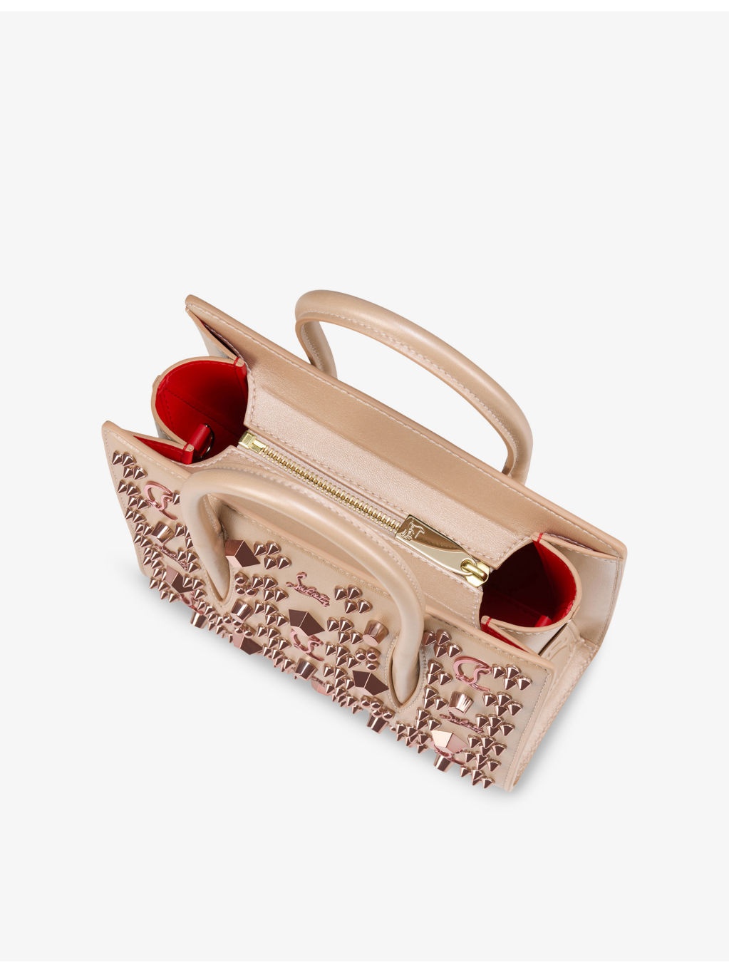 Paloma Mini Pearlescent-Leather Top-Handle Bag - 4