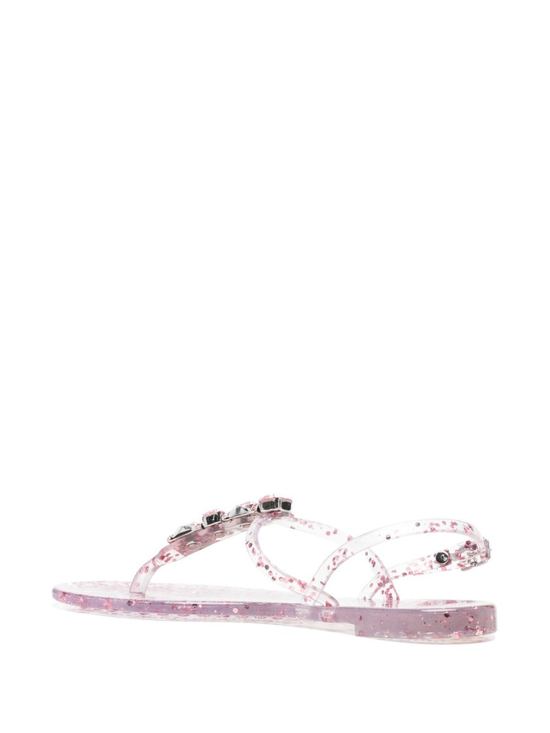 crustal-embellished jelly sandals 3
