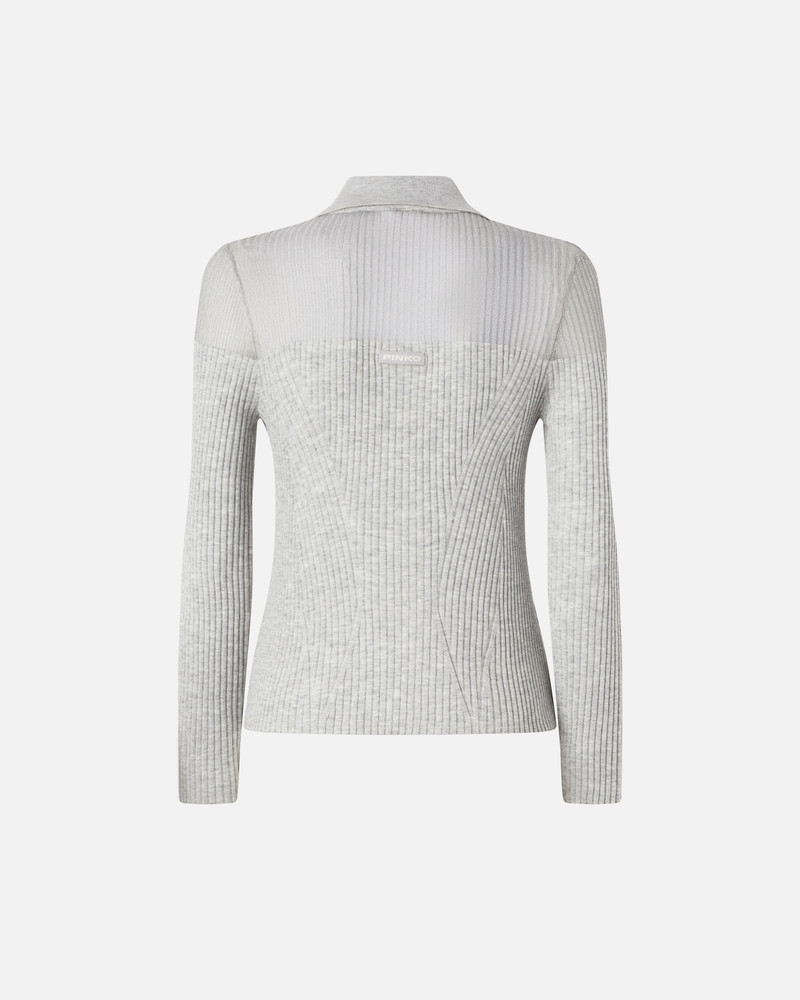 RIBBED LONG-SLEEVED POLO SHIRT 6
