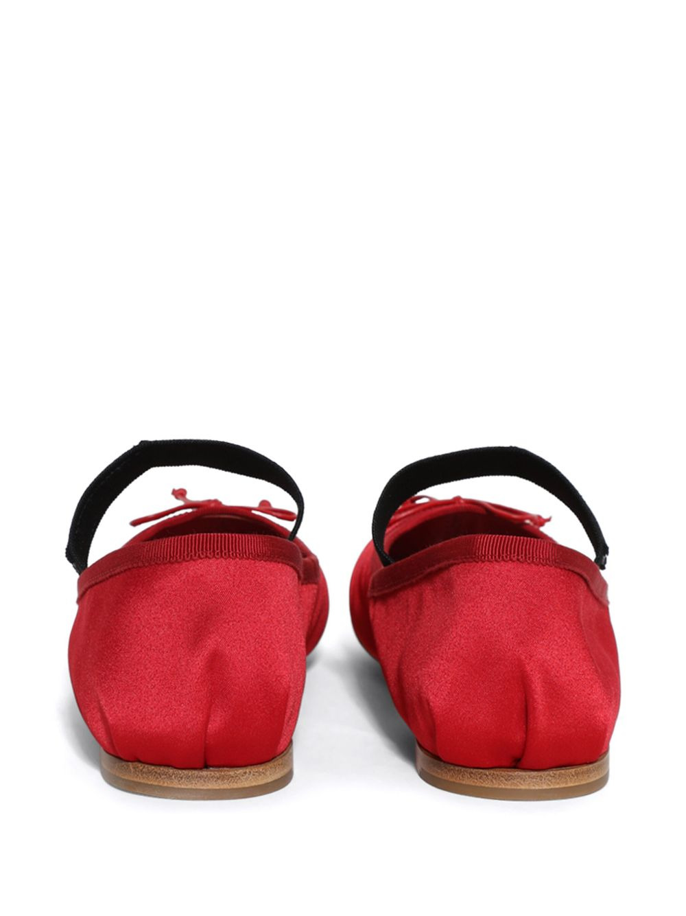 logo-appliqué ballerina shoes - 3