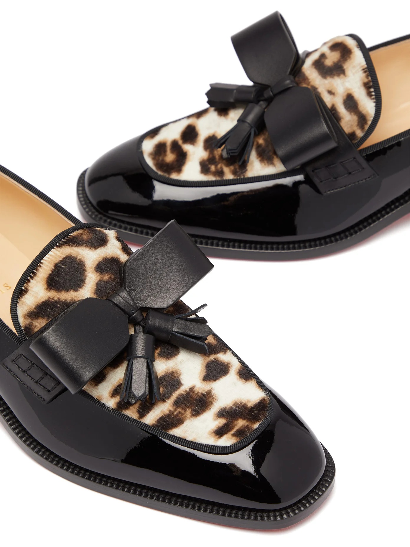 Carmela leopard-print pony hair & leather loafers - 6