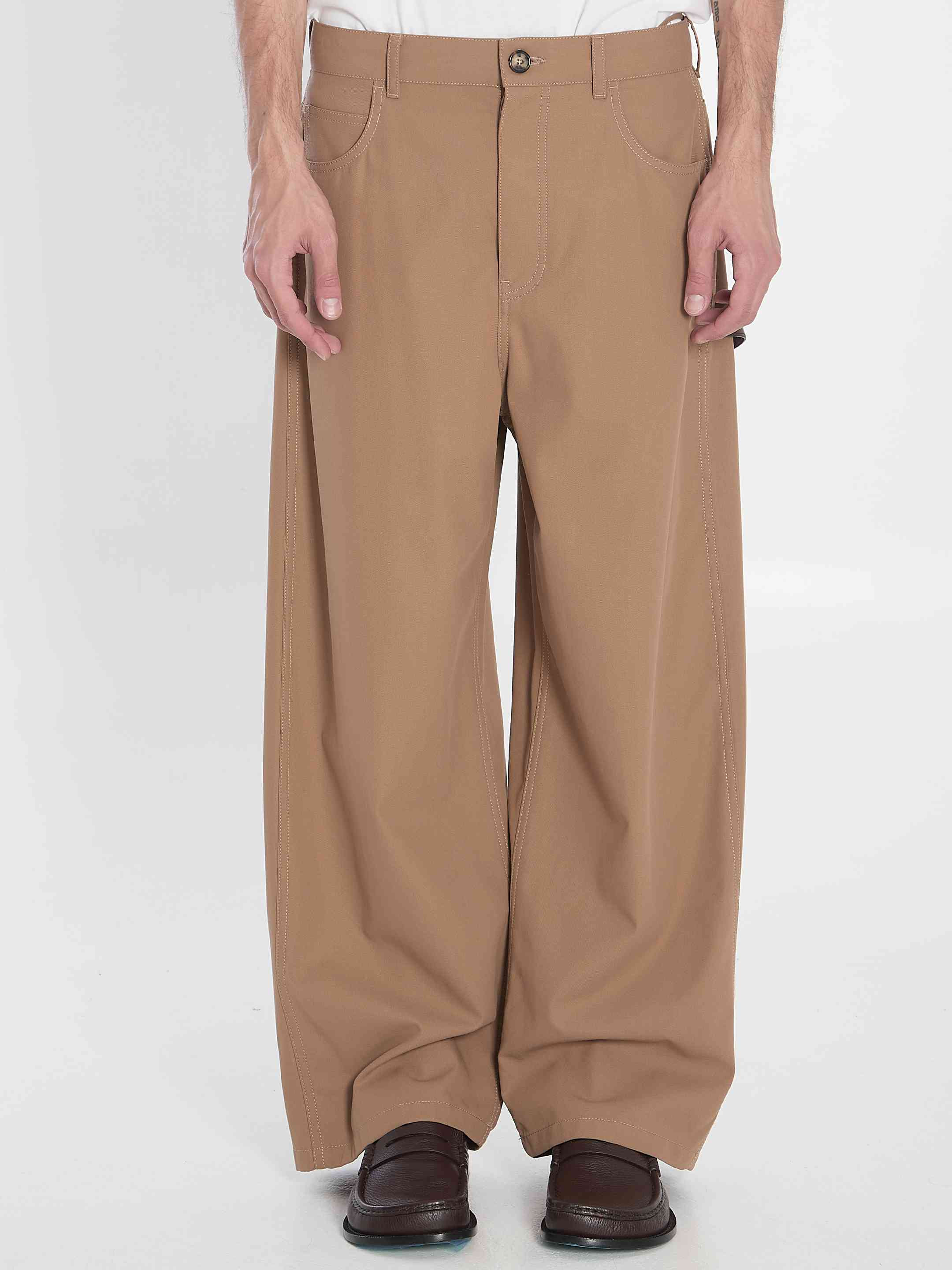 Loewe Men Cotton Carpenter Trousers - 1