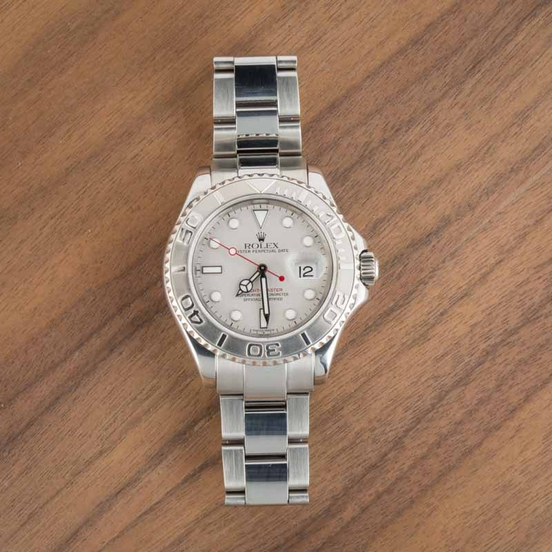 Pre-Owned Rolex Yacht-Master 16622 Platinum Bezel - 6