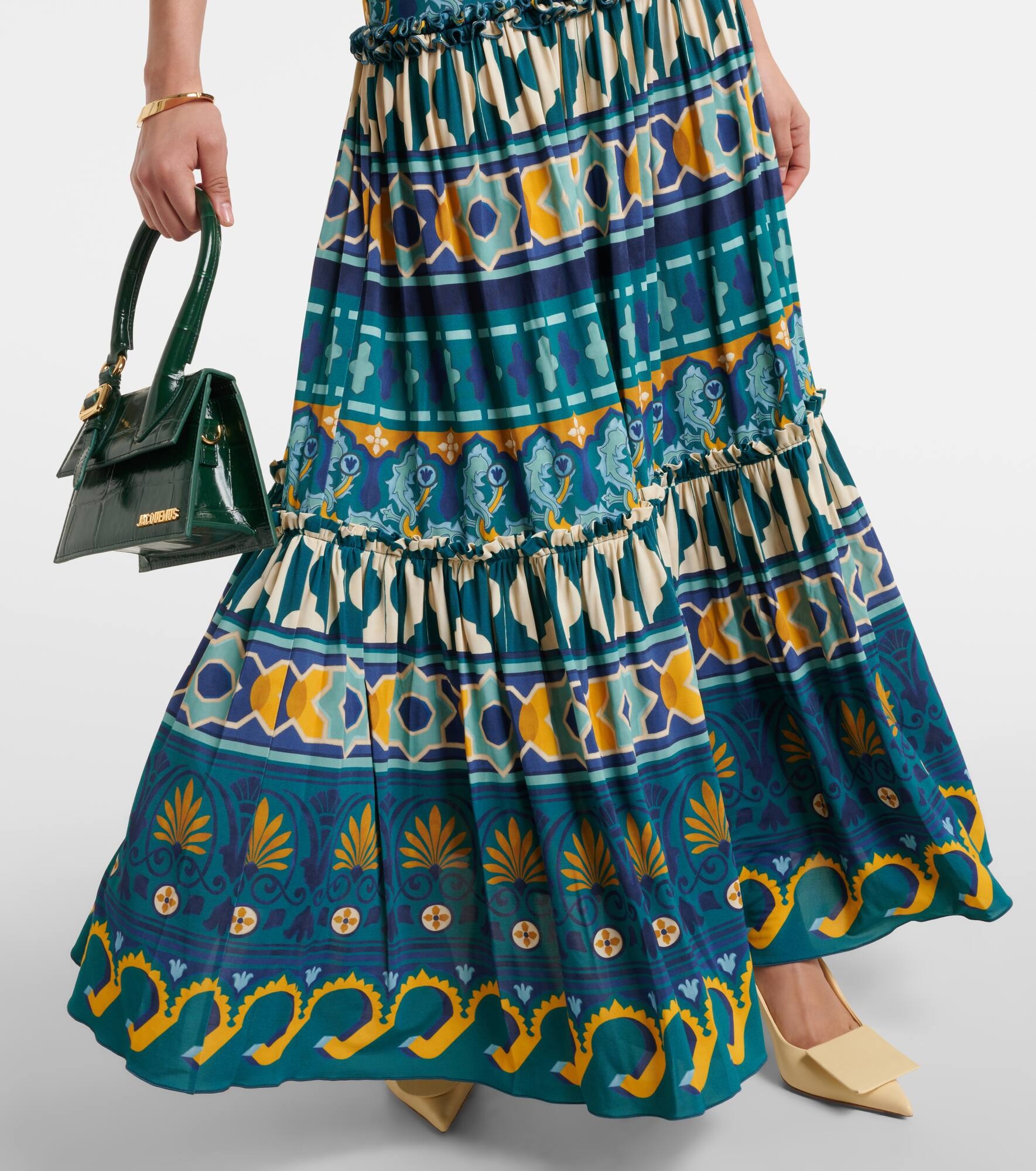 Pimento printed cotton-blend maxi dress - 6