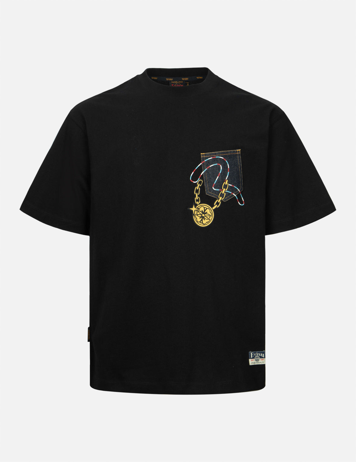LUCKY SLOT MACHINE DAICOCK PRINT RELAX FIT T-SHIRT - 2