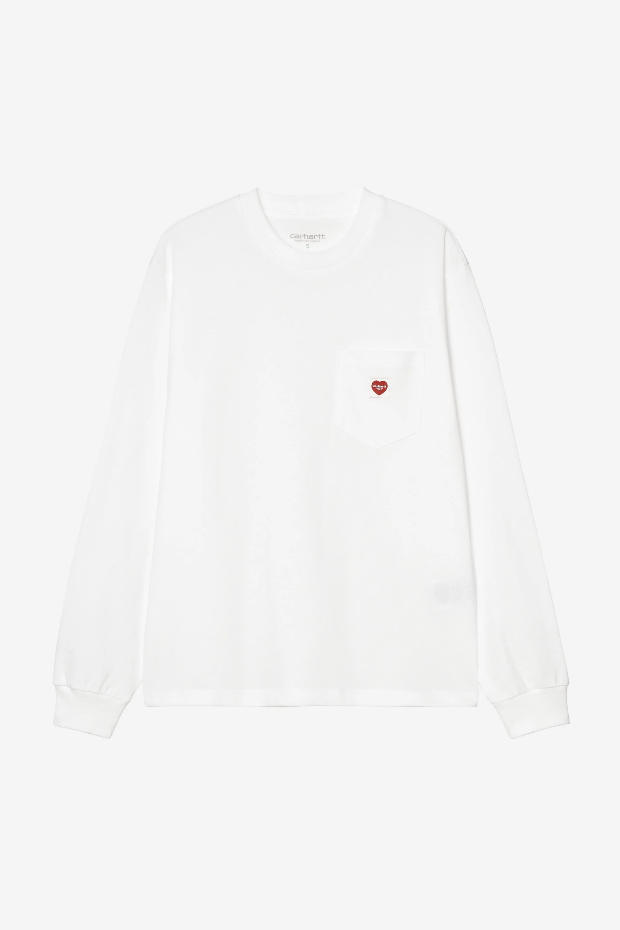 Women’s Long Sleeve Pocket Small Heart T-Shirt - 1