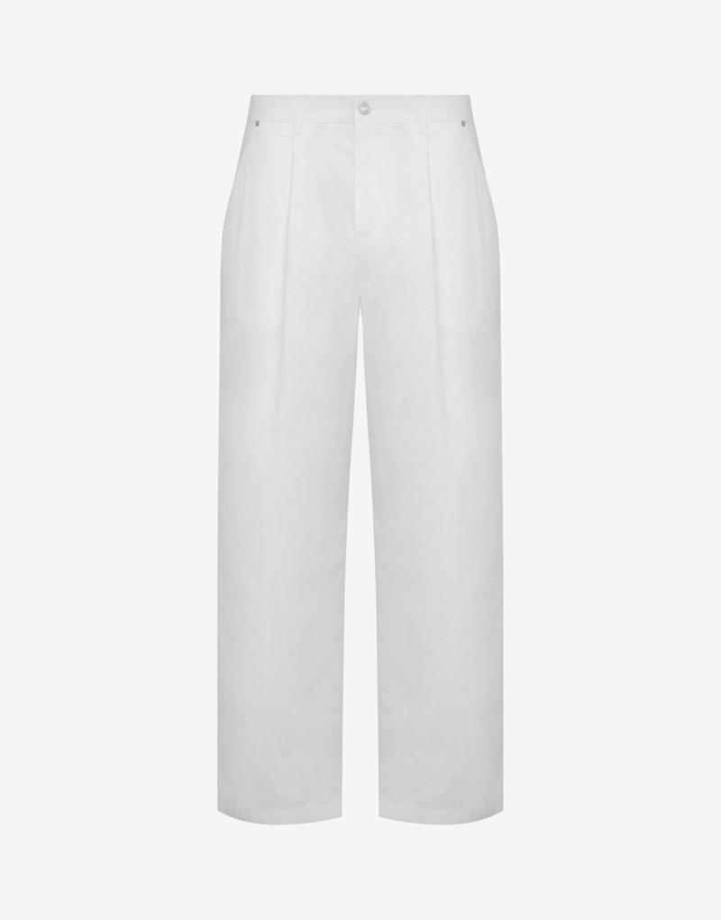 LAUREL CROWN LOGO COTTON TROUSERS 1