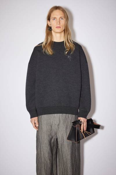 Acne Studios Crew neck sweater - Anthracite grey outlook