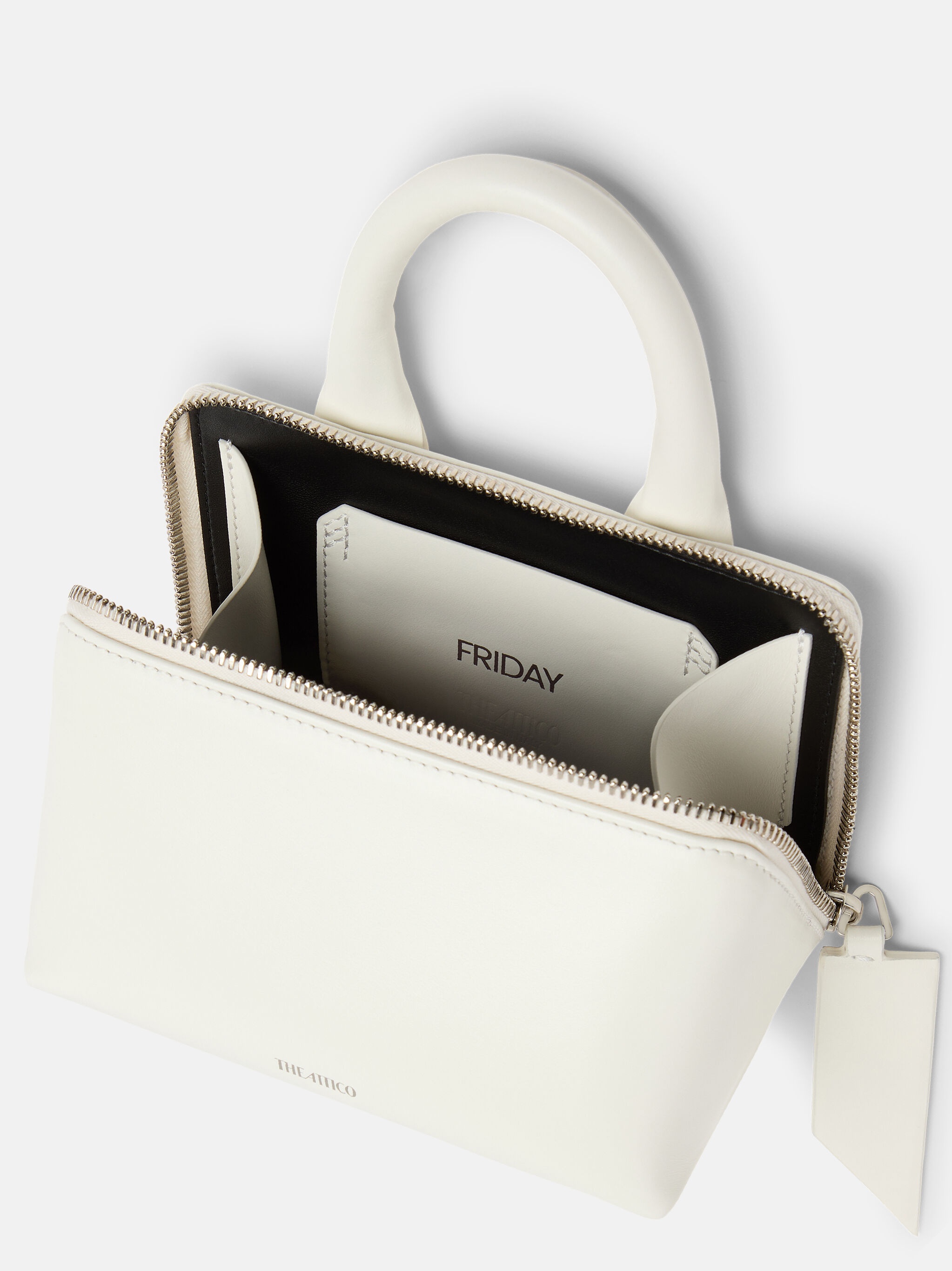 ''FRIDAY'' WHITE MINI HANDBAG - 4