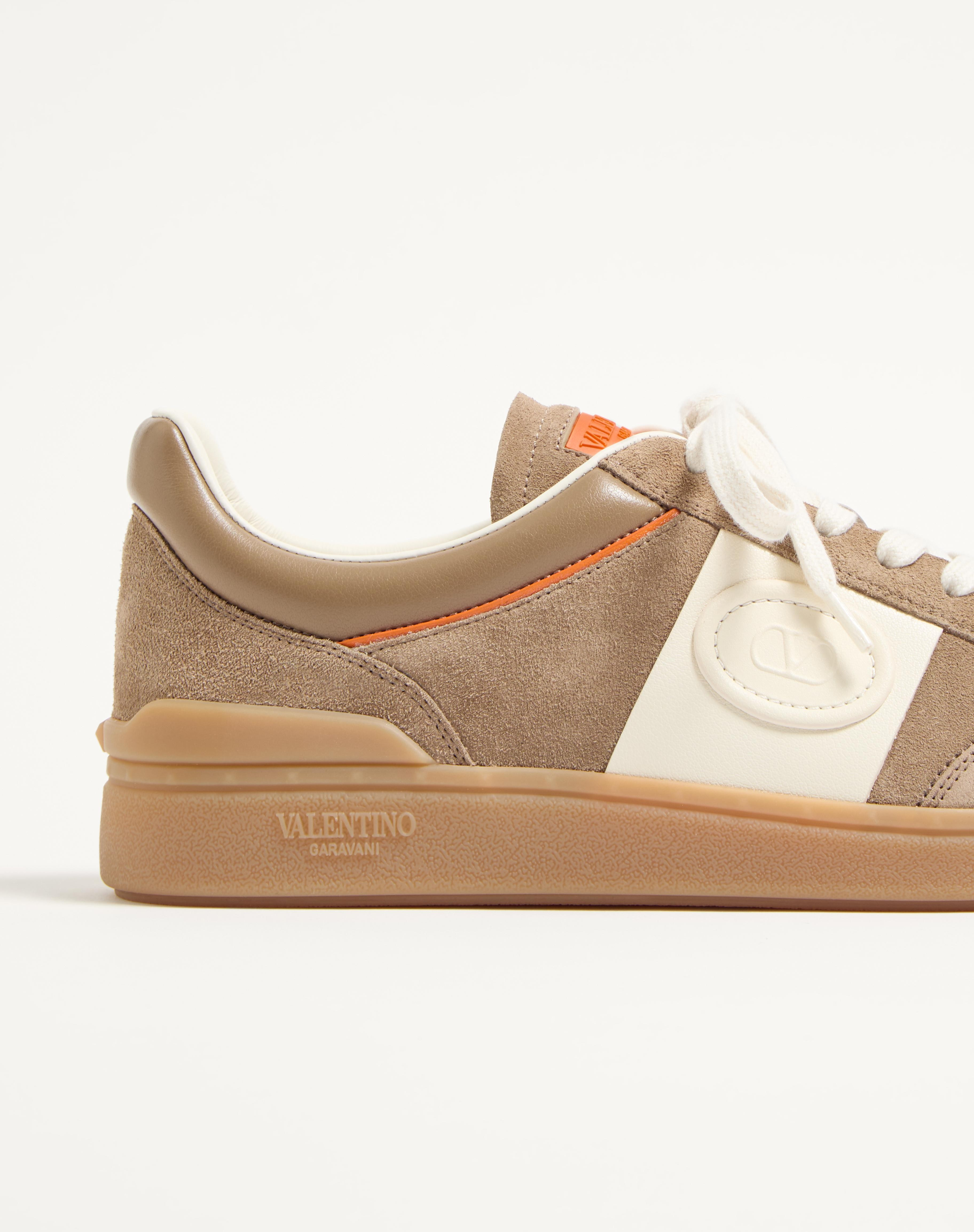 UPVILLAGE LOW TOP SNEAKER IN SPLIT LEATHER AND CALFSKIN NAPPA LEATHER - 8
