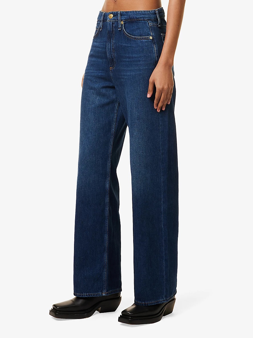 Logan wide-leg mid-rise denim jeans - 3