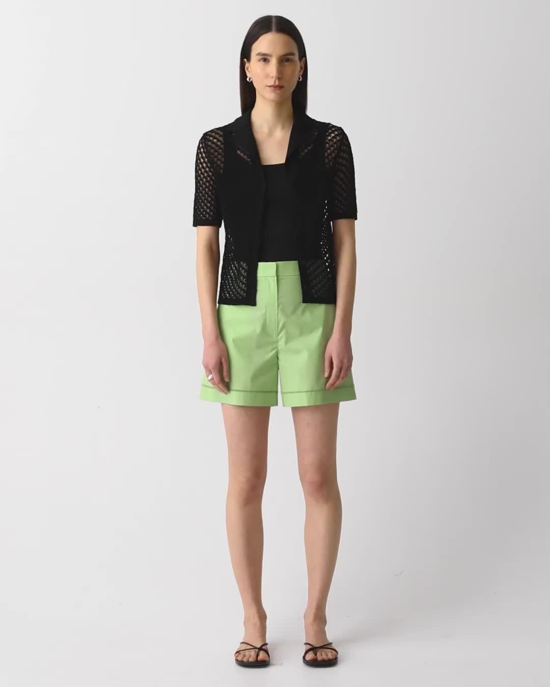 Eyelet Short in City Poplin - 6