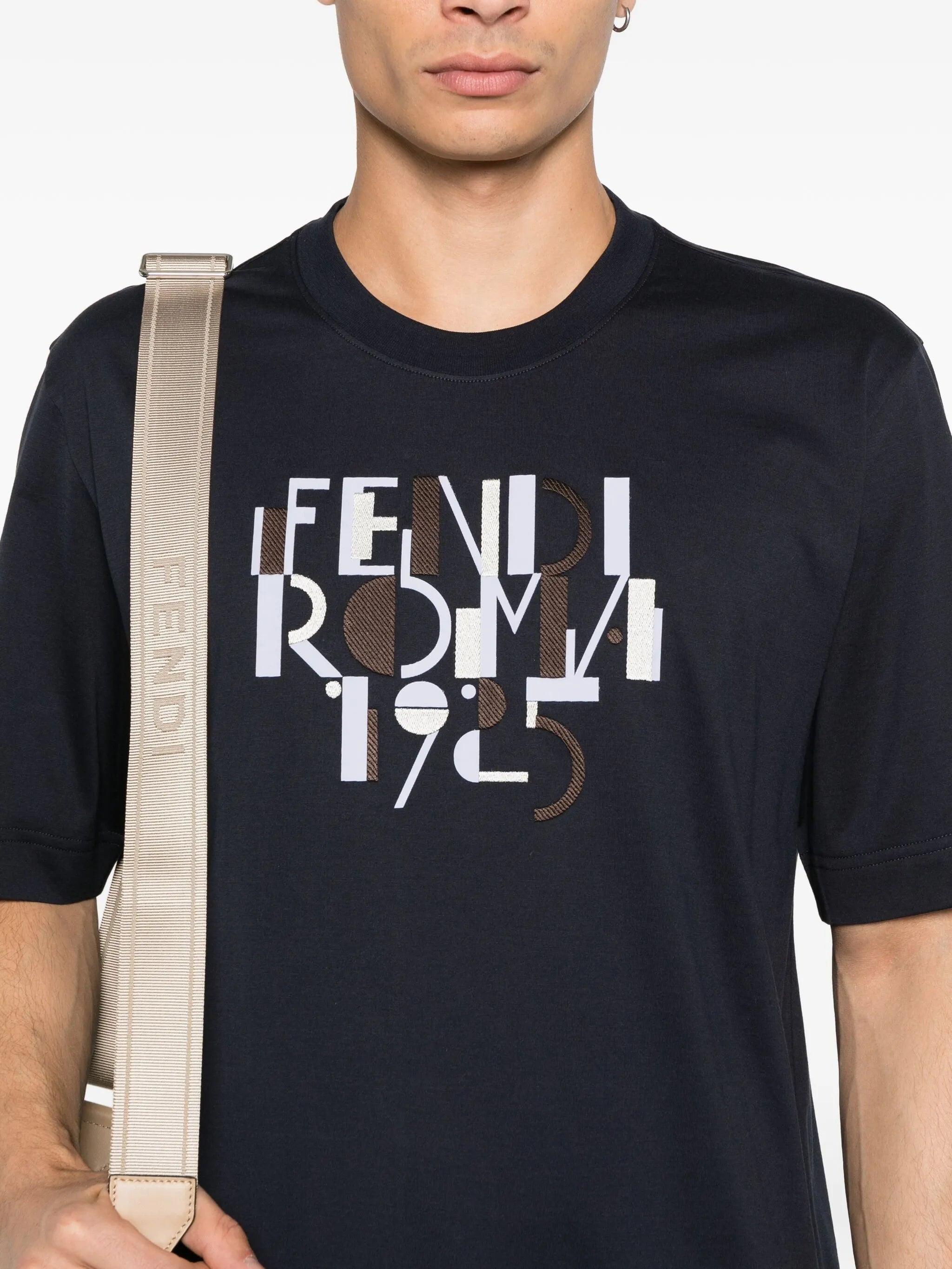 Fendi Fendi Roma 1925-graphic T-shirt - 3