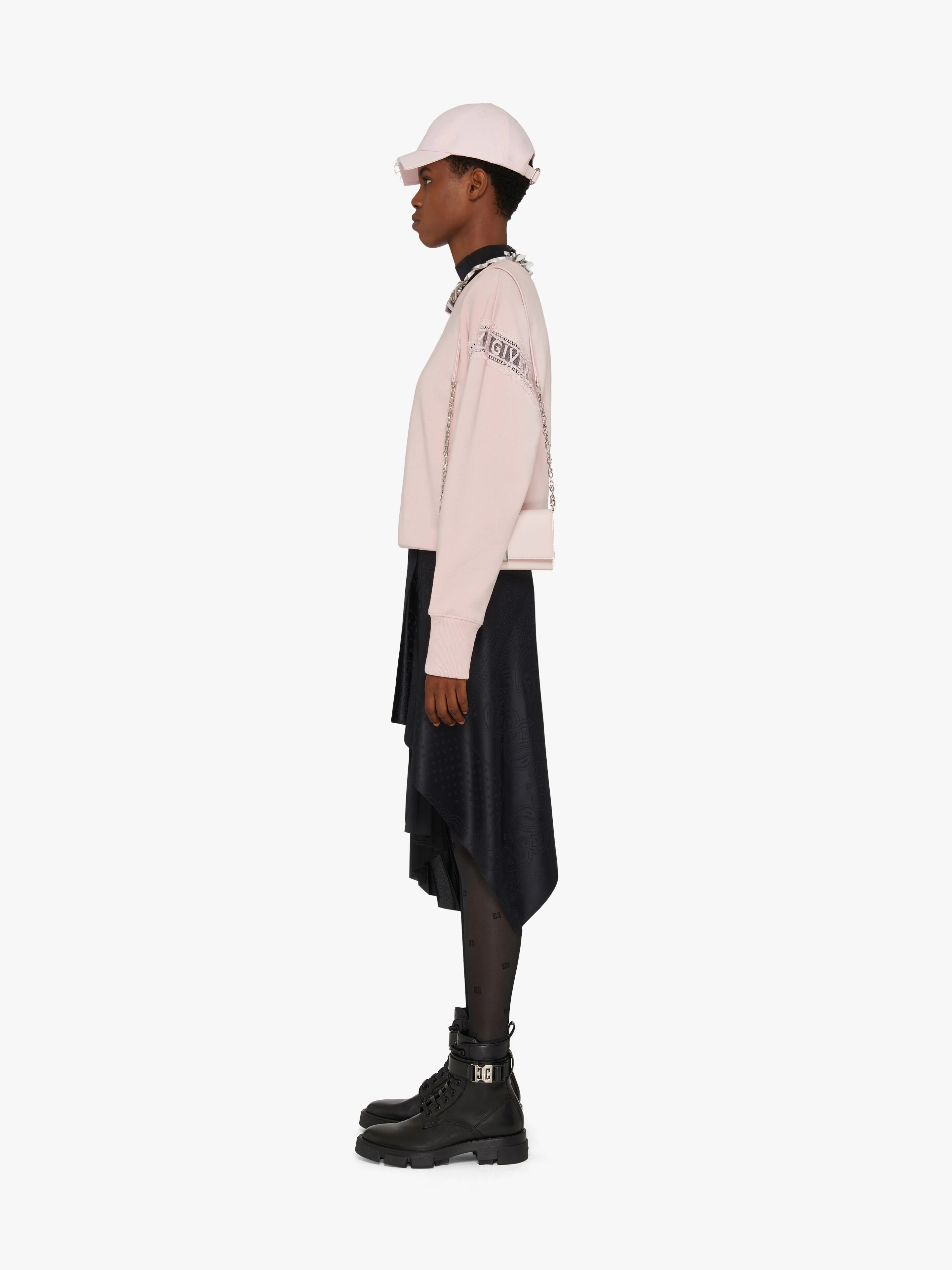 GIVENCHY SWEATSHIRT WITH LACE WEBBING - 3