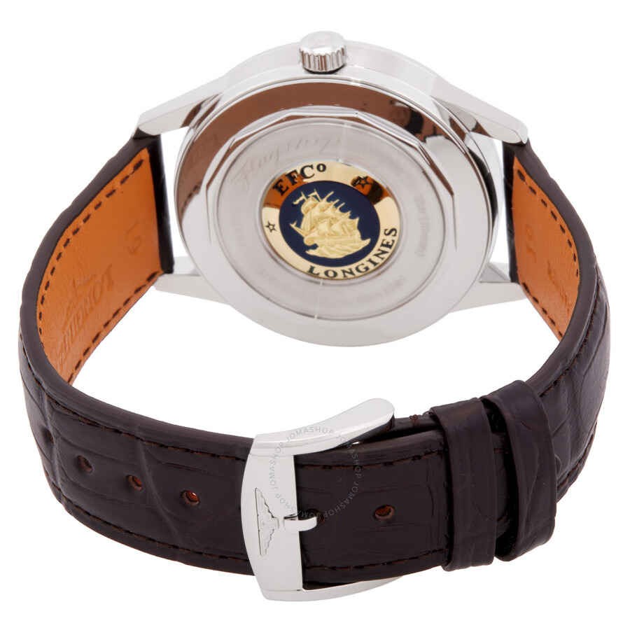 Longines Flagship Heritage Automatic Moon Phase Silver Dial Men's Watch L4.815.4.78.2 - 3