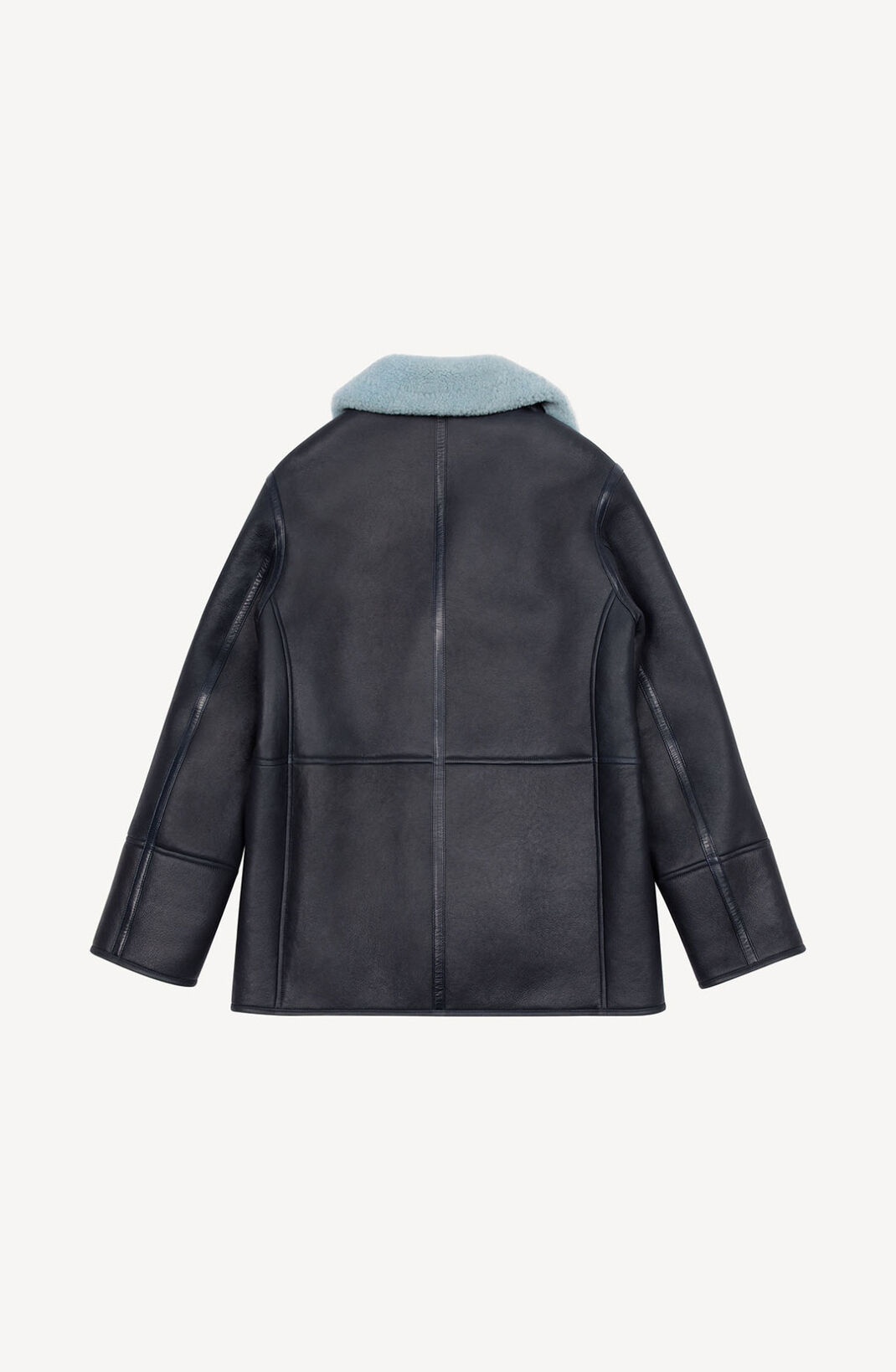 Leather pea coat - 2