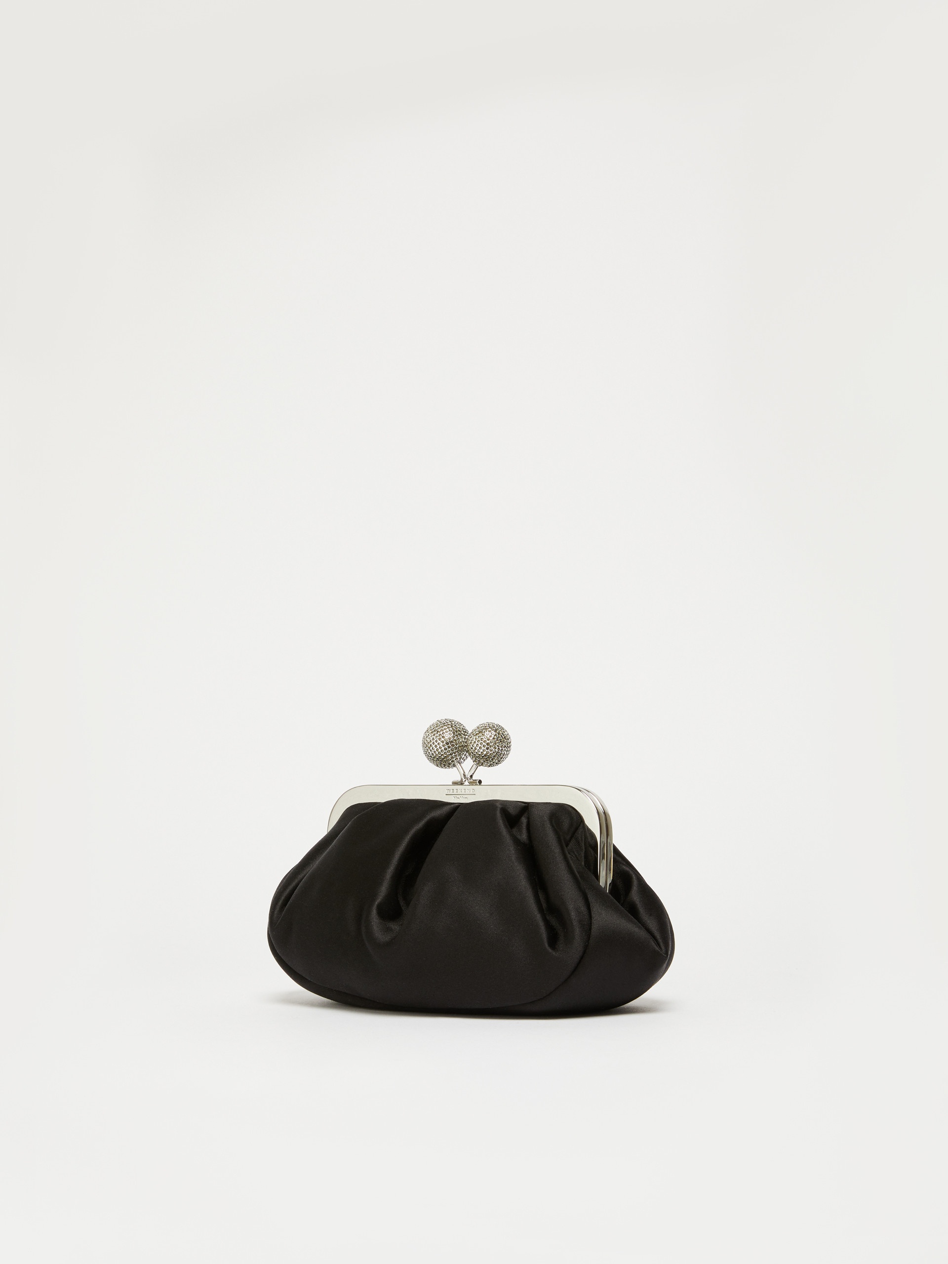 EMMY Small satin Pasticcino Bag with rhinestones - 2