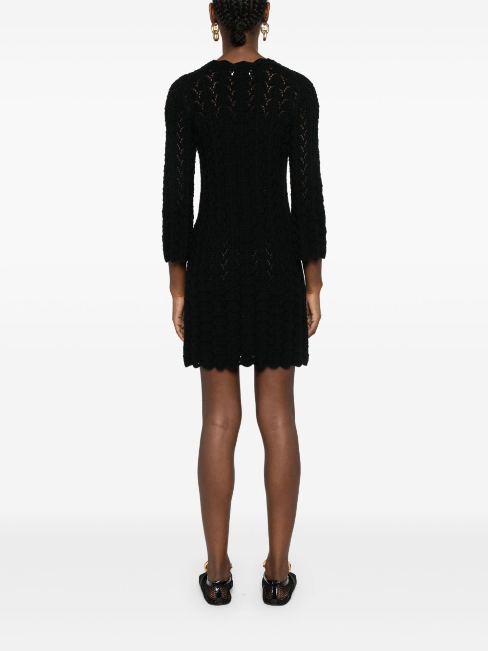 Ditu open-knit minidress - 4