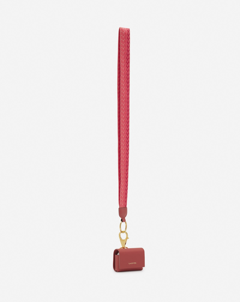 Lanvin LANVIN SIGNATURE LEATHER CASE FOR AIRPODS PRO outlook