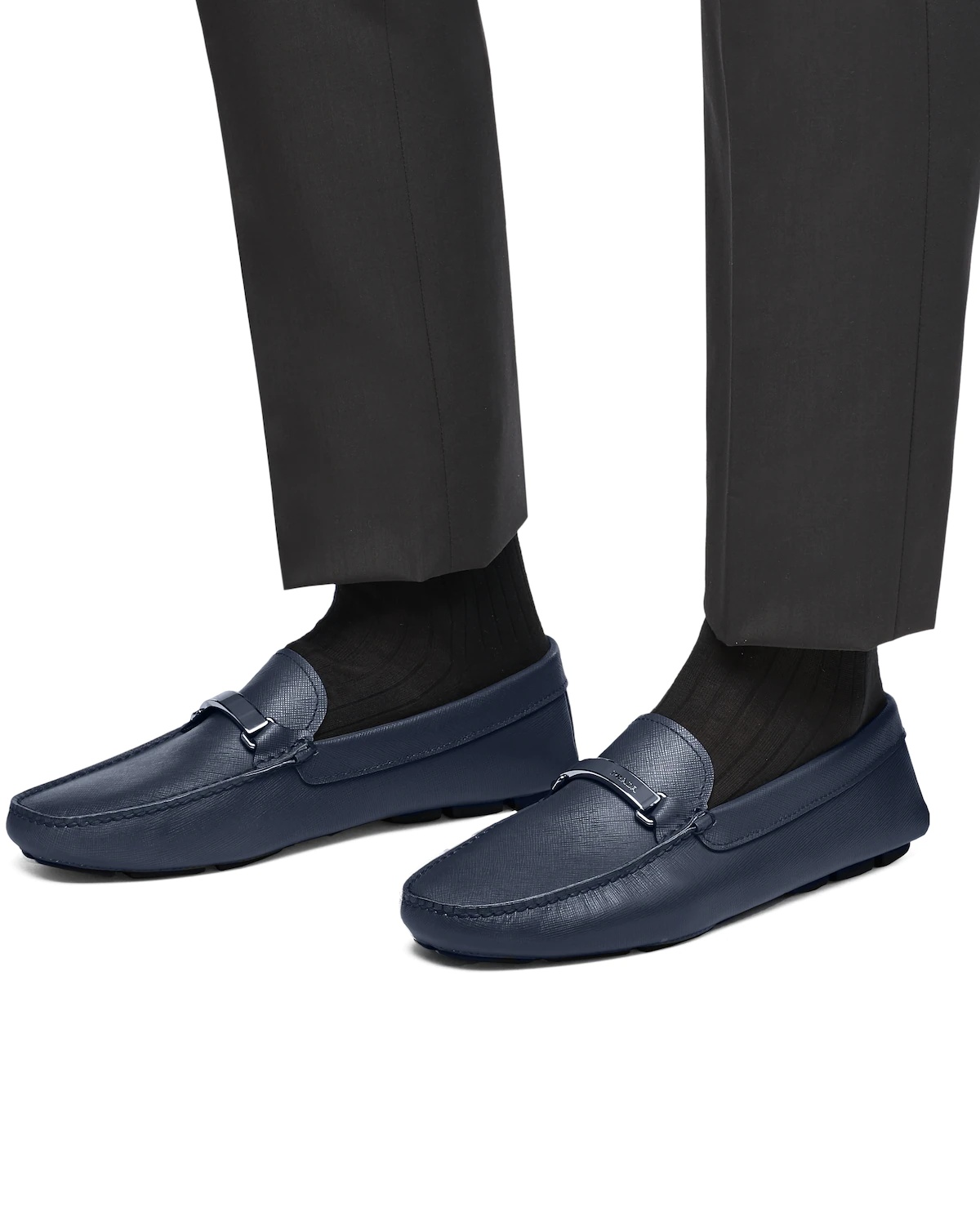 Saffiano leather loafers - 5