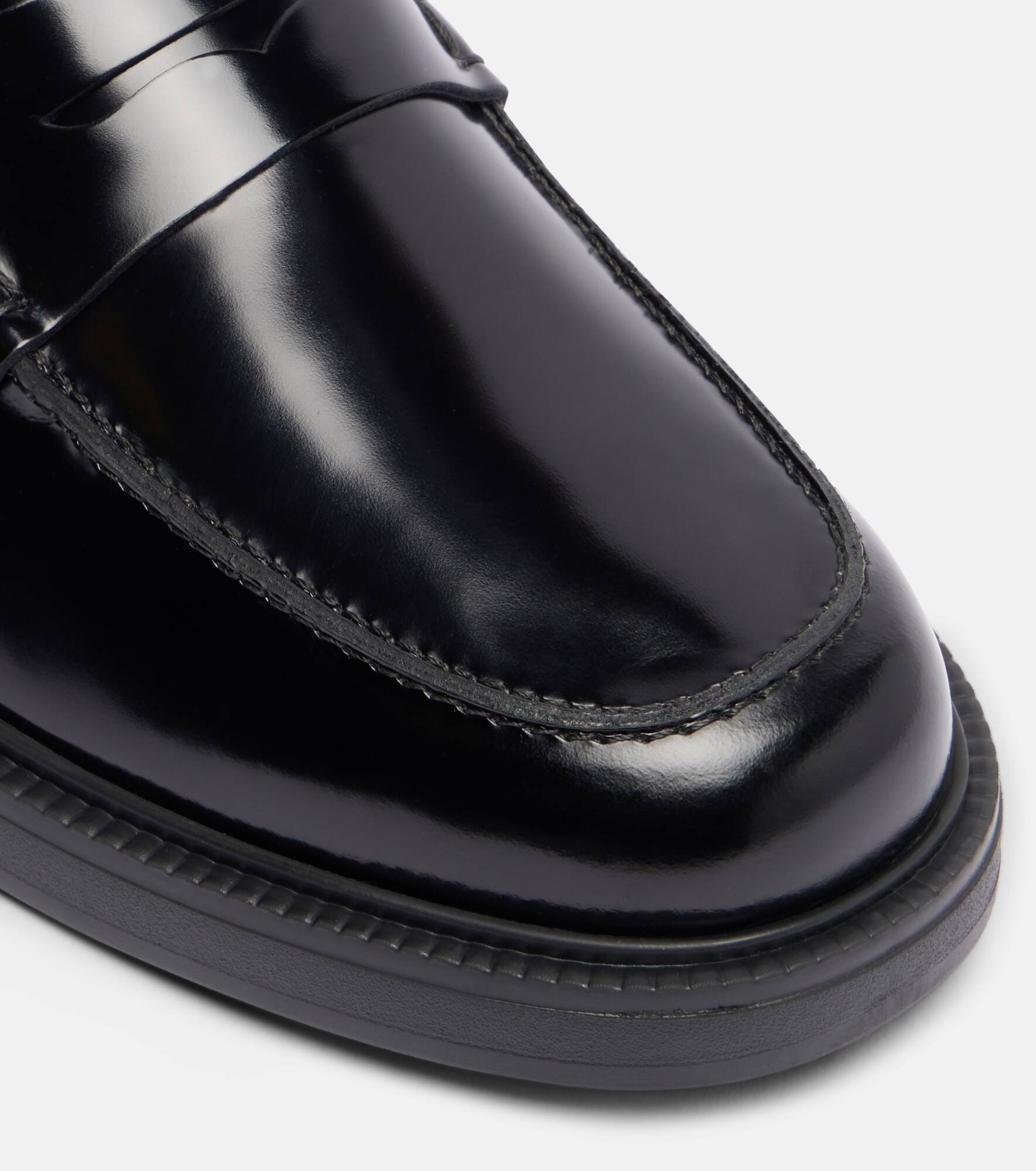 Leather penny loafers - 5