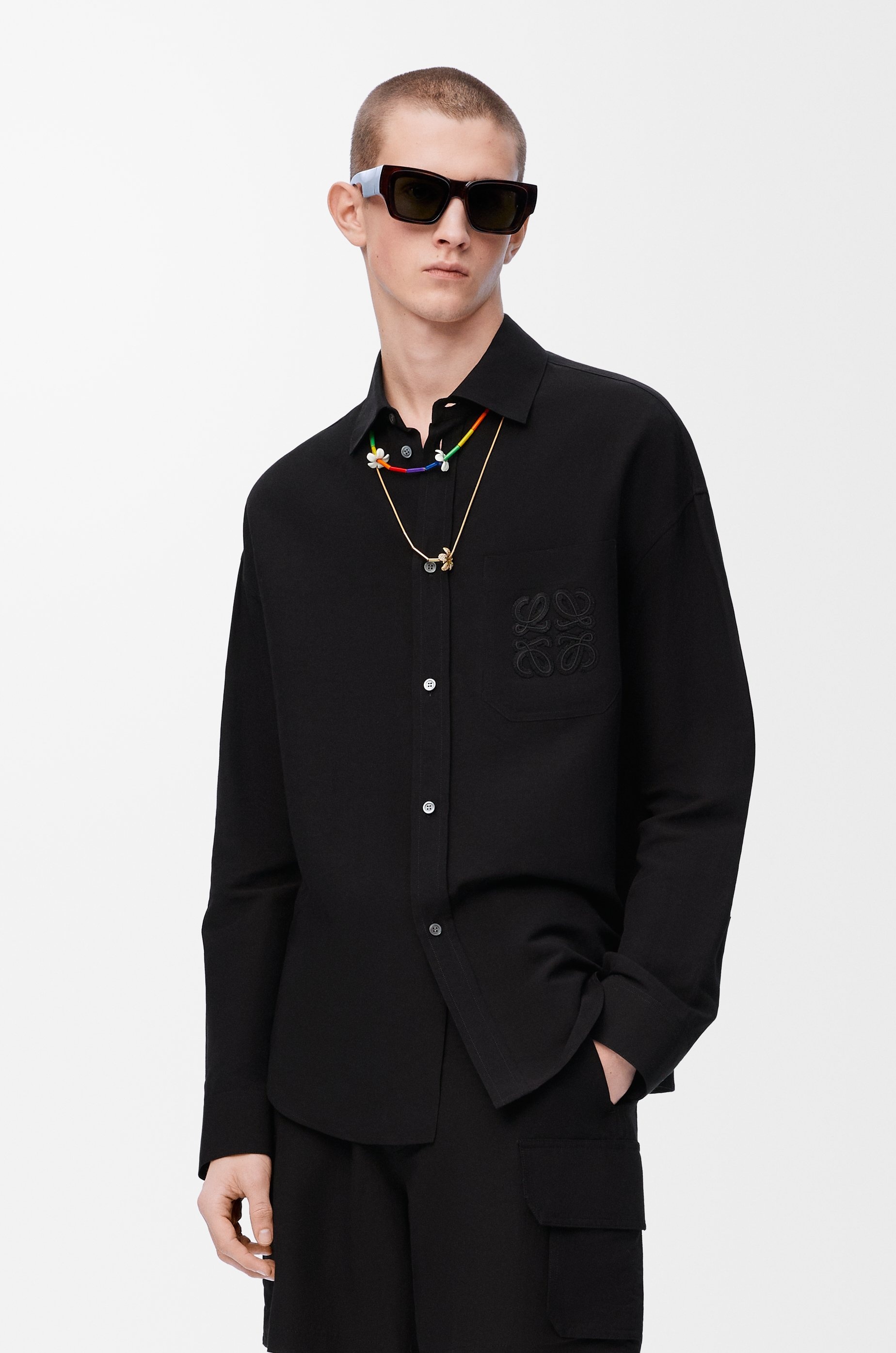 Shirt in viscose and linen - 3