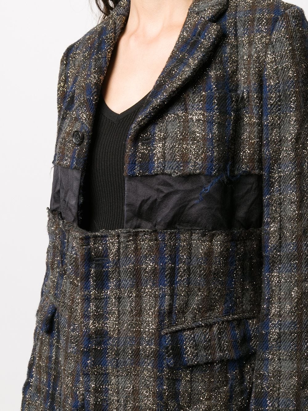 tweed single-breasted blazer - 5