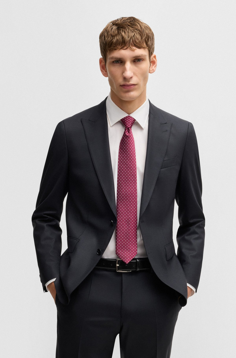 BOSS SILK-BLEND TIE WITH JACQUARD-WOVEN PATTERN outlook